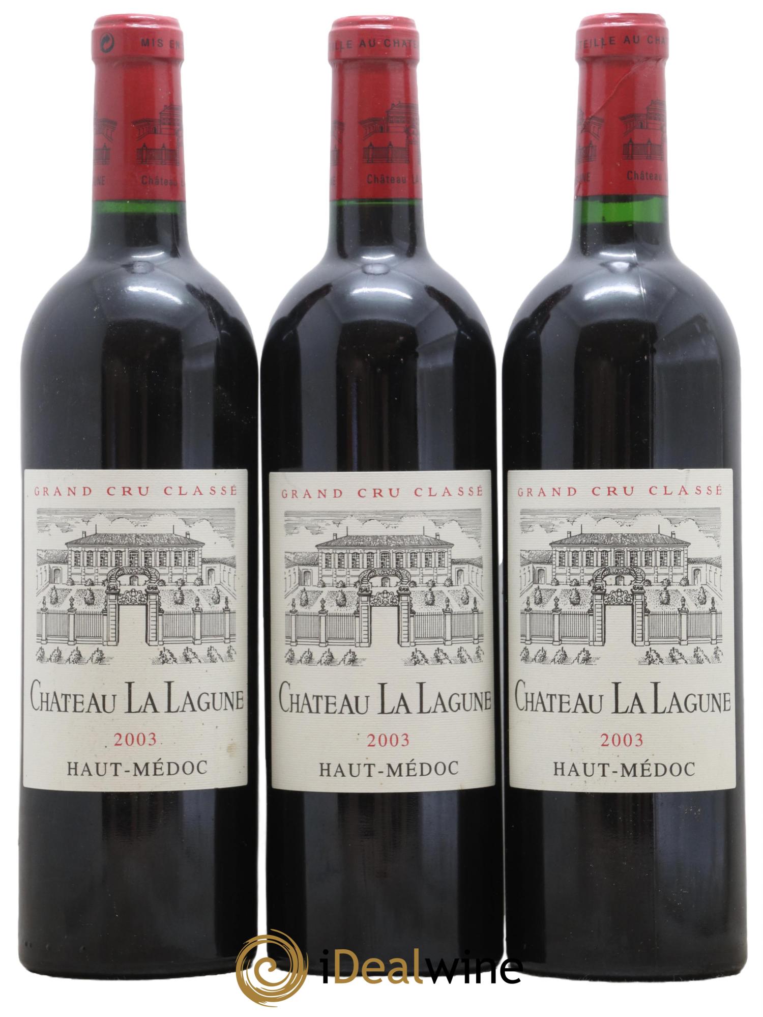 Château la Lagune 3ème Grand Cru Classé 2003 - Lot de 3 bouteilles - 0