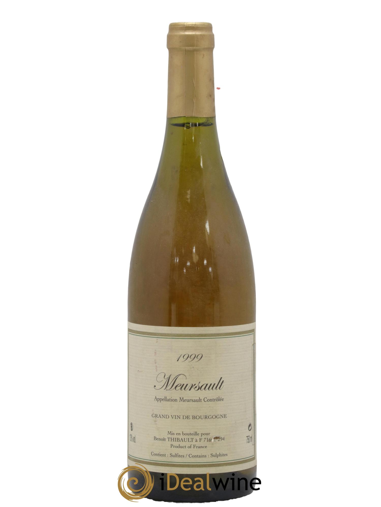 Meursault Benoit Thibault 1999 - Lot de 1 bouteille - 0