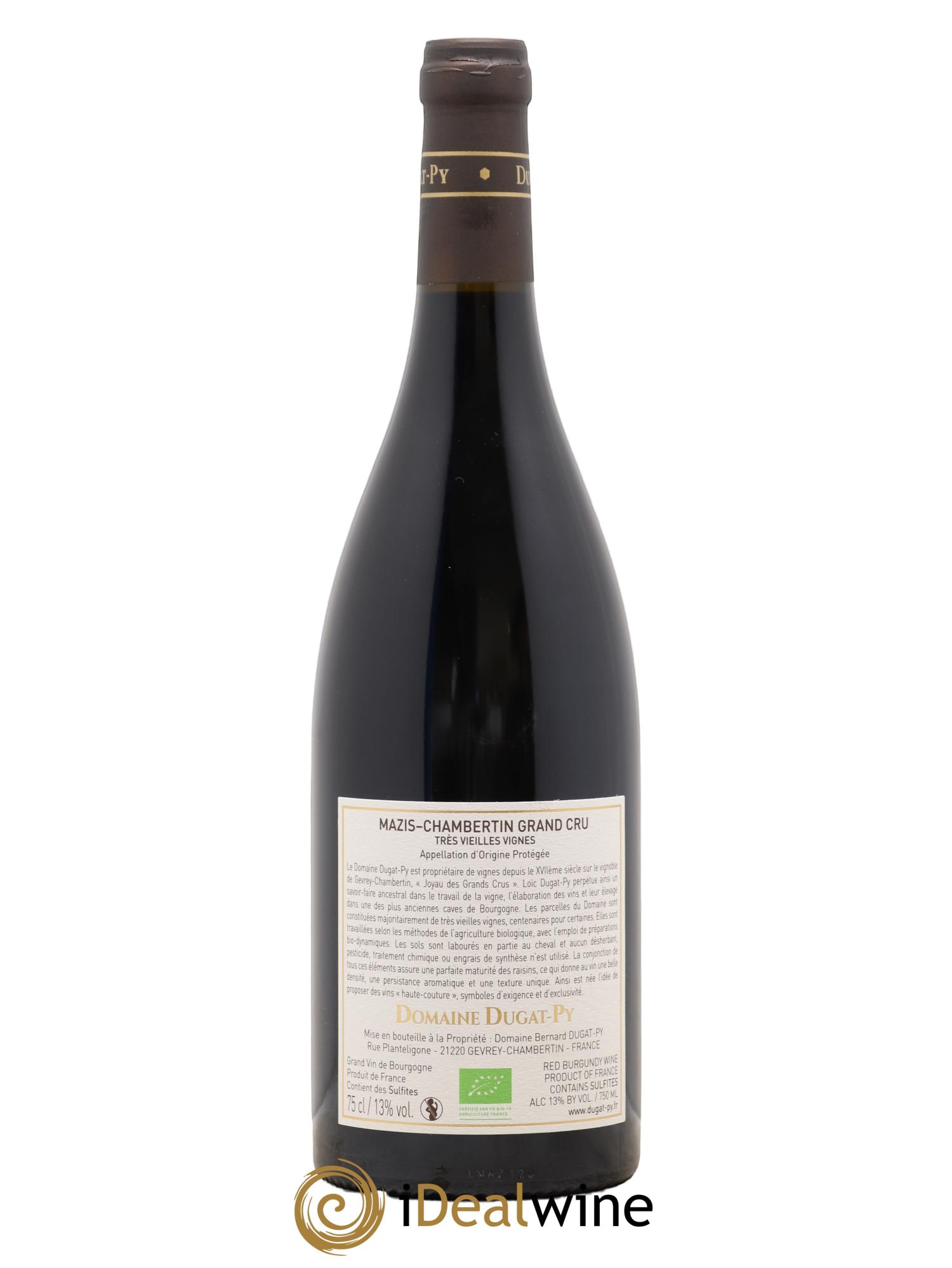 Mazis-Chambertin Grand Cru Très Vieilles Vignes Dugat-Py 2020 - Lot de 1 bouteille - 1