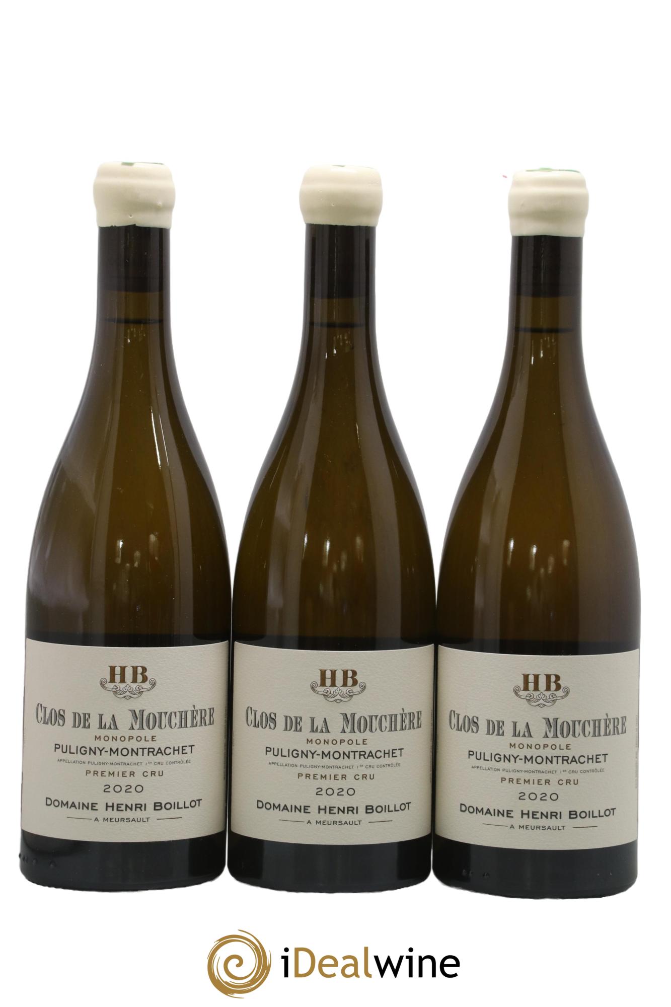 Puligny-Montrachet 1er Cru Clos de la Mouchère Henri Boillot (Domaine) 2020 - Lot of 3 bottles - 0