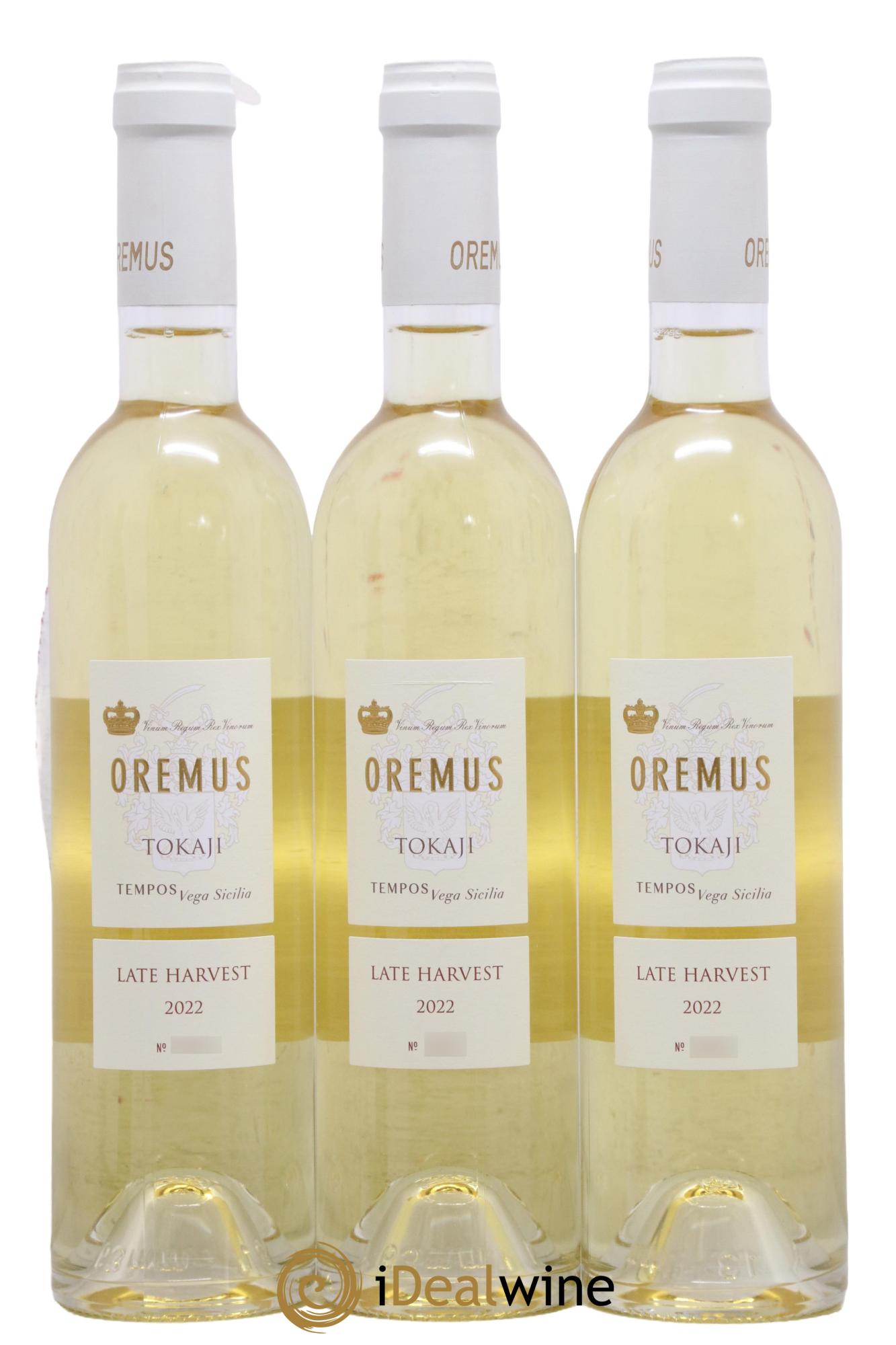 Tokaji Late Harvest Oremus 2022 - Posten von 3 Format 50cls - 0