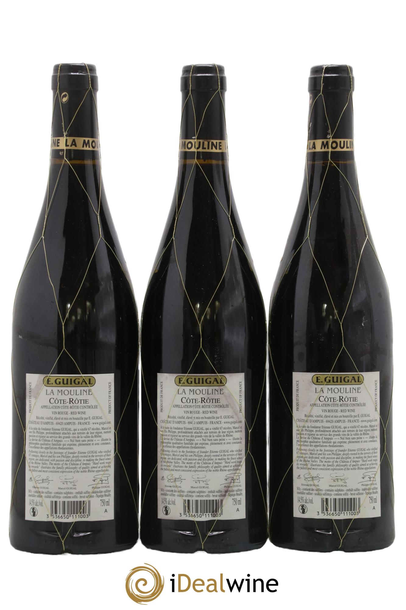 Côte-Rôtie La Mouline Guigal 2018 - Posten von 3 Flaschen - 1