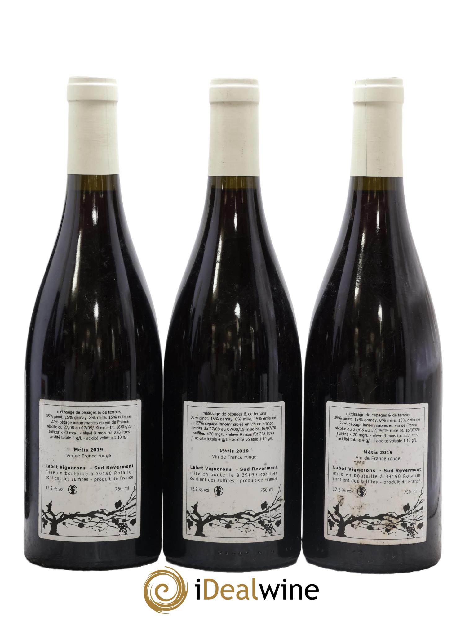 Vin de France Métis Romain - Julien  - Charline Labet 2019 - Lotto di 3 bottiglie - 1