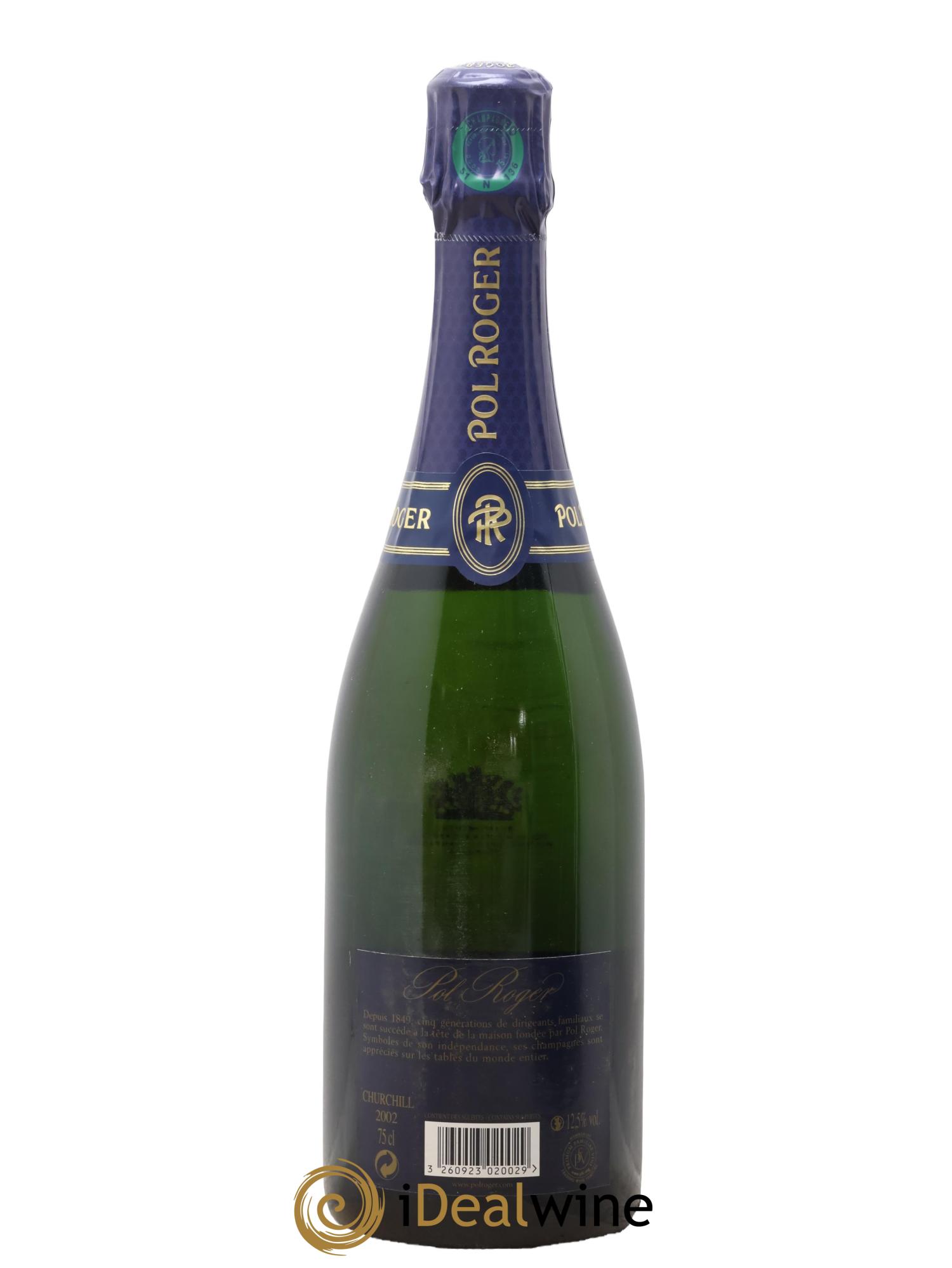 Cuvée Winston Churchill Pol Roger 2002 - Lot de 1 bouteille - 2