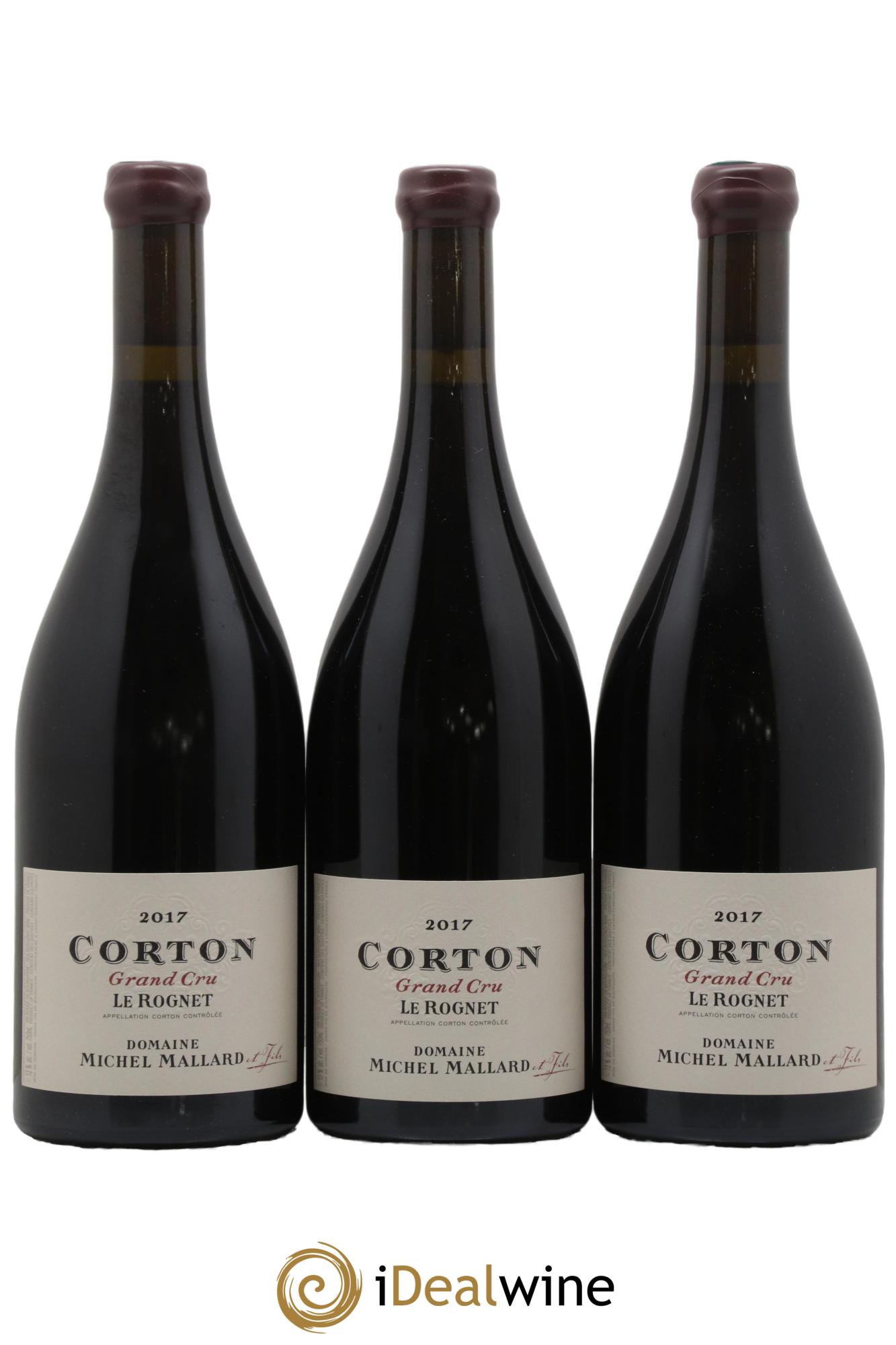 Corton Grand Cru Le Rognet Michel Mallard 2017 - Lot de 3 bouteilles - 0