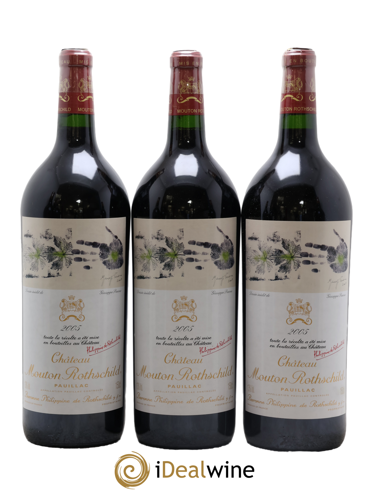 Château Mouton Rothschild 1er Grand Cru Classé 2005 - Lot of 6 magnums - 1