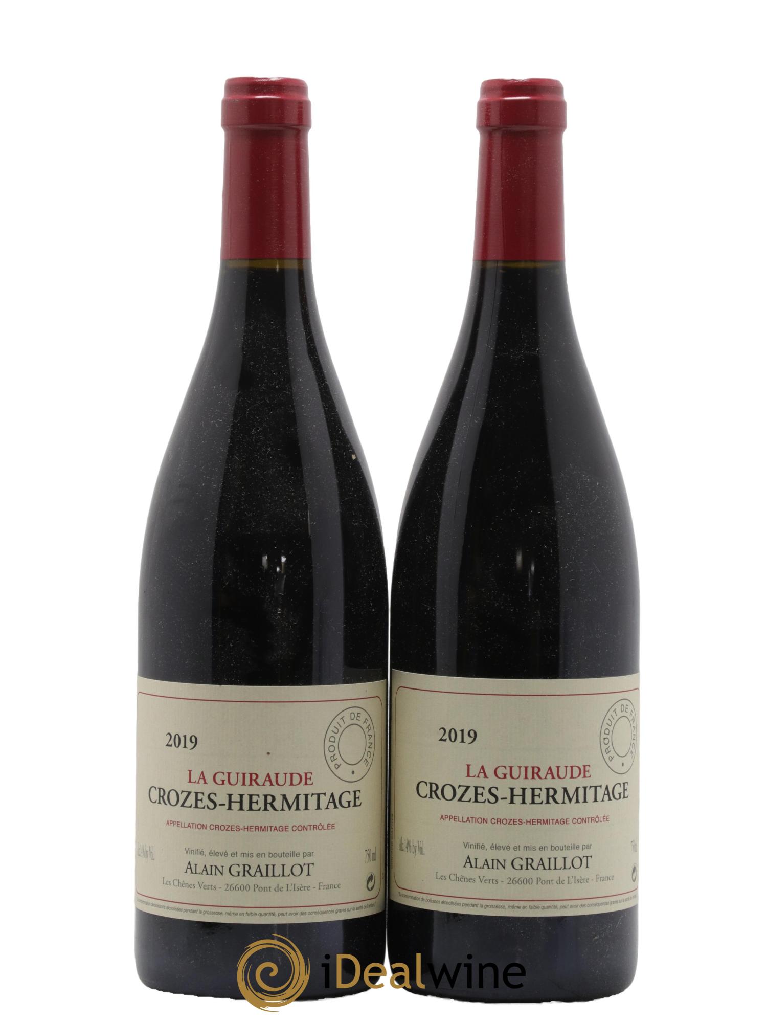 Crozes-Hermitage La Guiraude Domaine Graillot 2019 - Lot de 2 bouteilles - 0