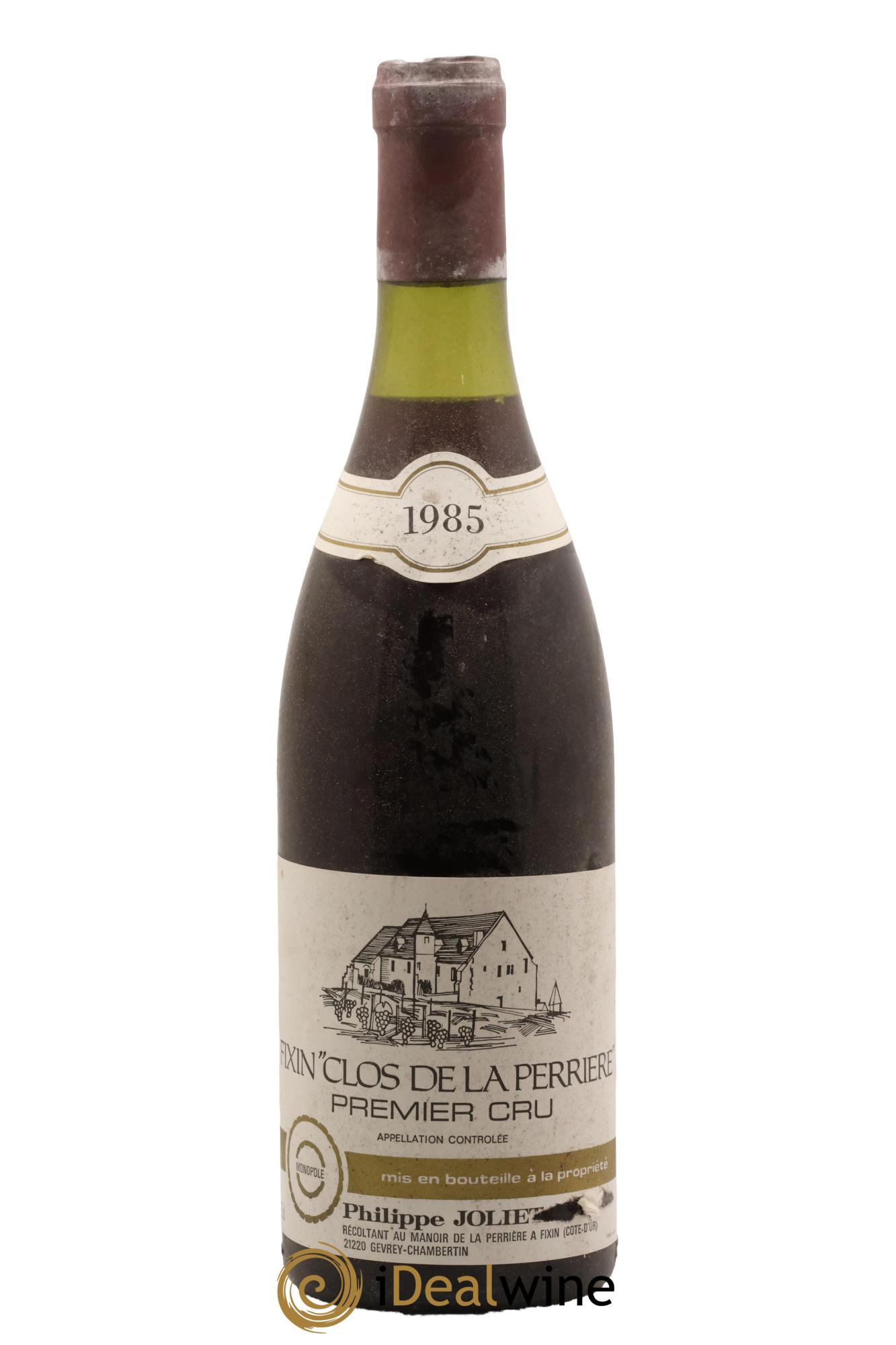 Fixin 1er Cru Clos de la Perrière Joliet Père & Fils (Domaine) 1985 - Lot de 1 bouteille - 0