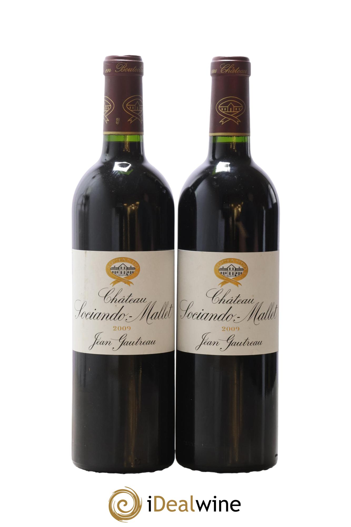 Château Sociando Mallet 2009 - Posten von 2 Flaschen - 0