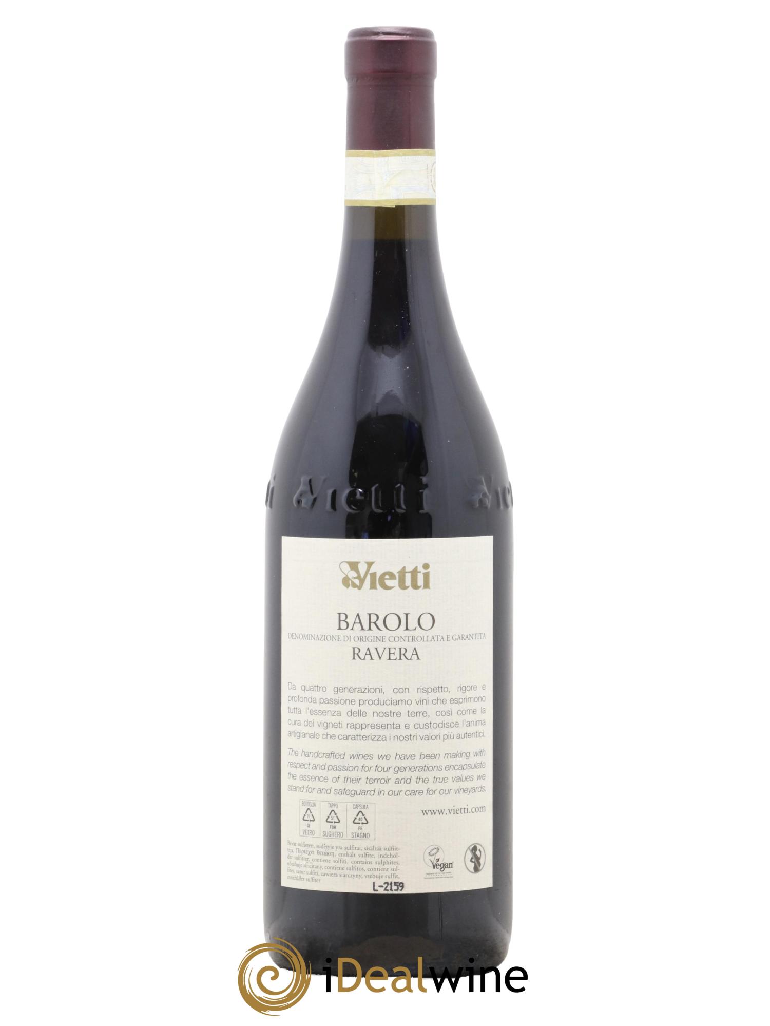 Barolo DOCG Ravera Vietti  2018 - Lot of 1 bottle - 1