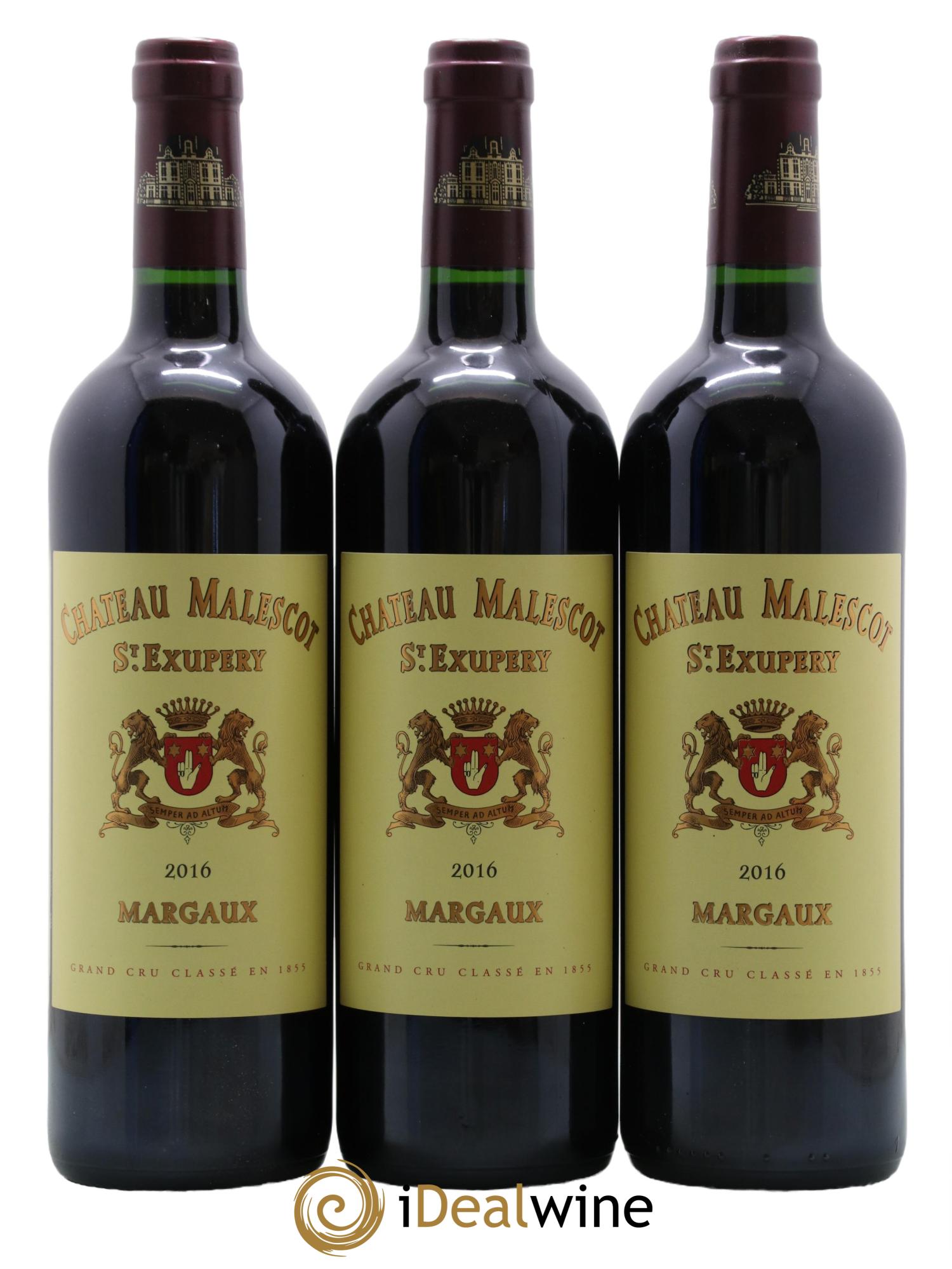 Château Malescot Saint-Exupéry 3ème Grand Cru Classé 2016 - Lot de 3 bouteilles - 0