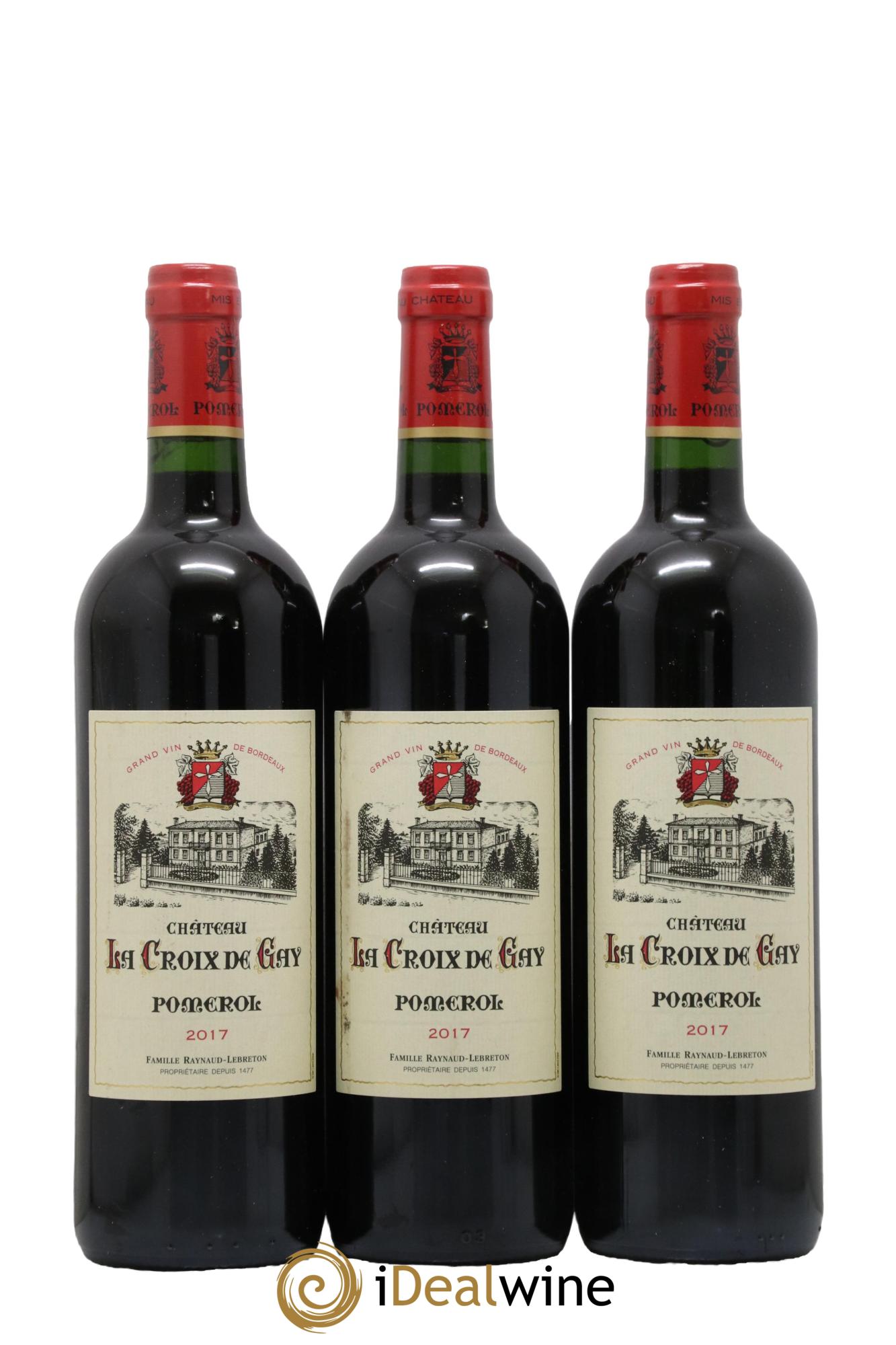Château la Croix de Gay 2017 - Lot de 3 bouteilles - 0
