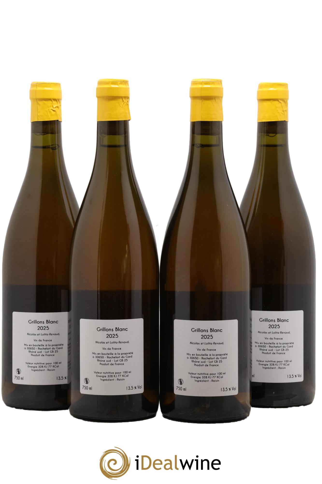 Vin de France Les Grillons Clos des Grillons 2025 - Lot of 4 bottles - 1