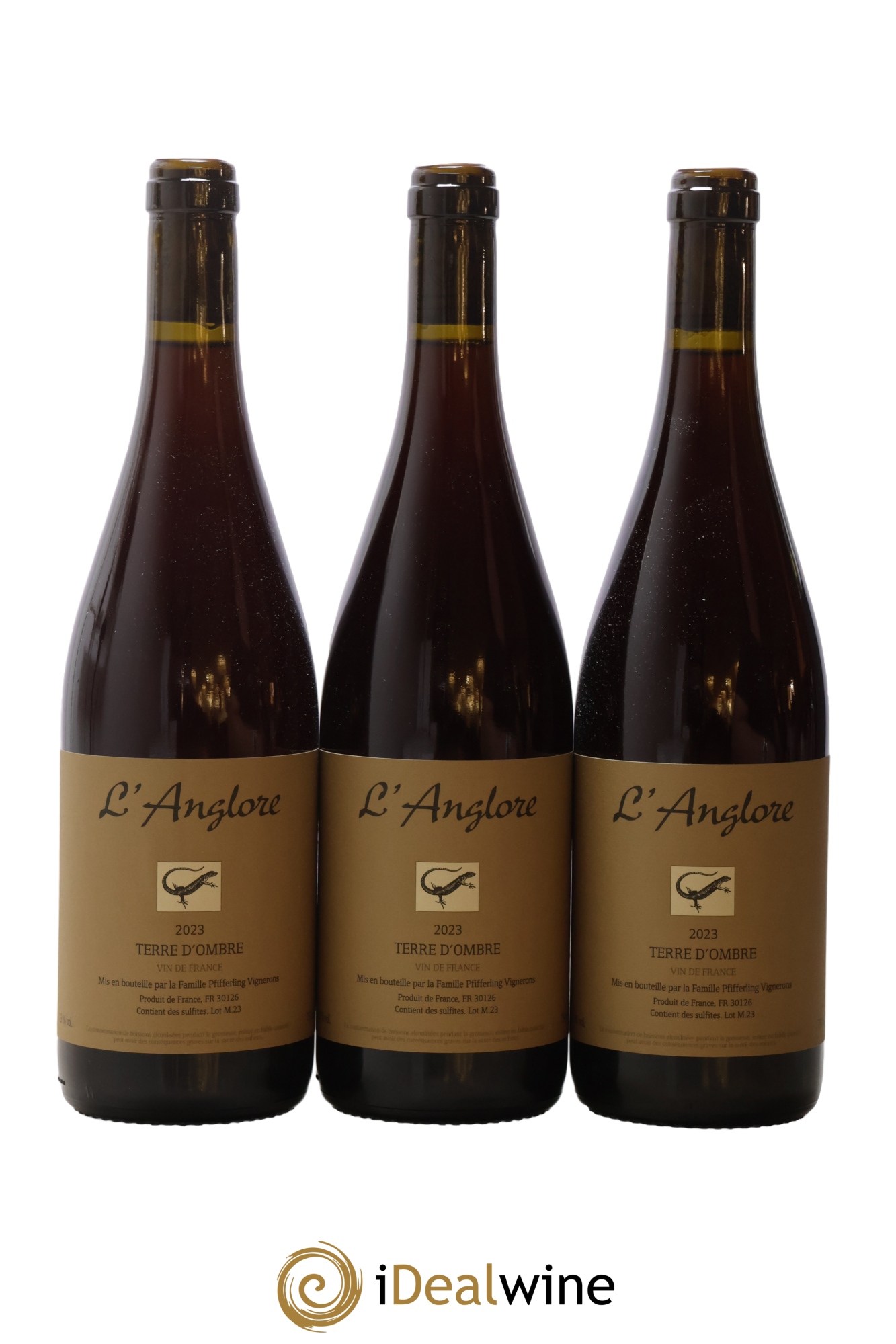 Vin de France Terre d'Ombre L'Anglore 2023 - Lot de 3 bouteilles - 0