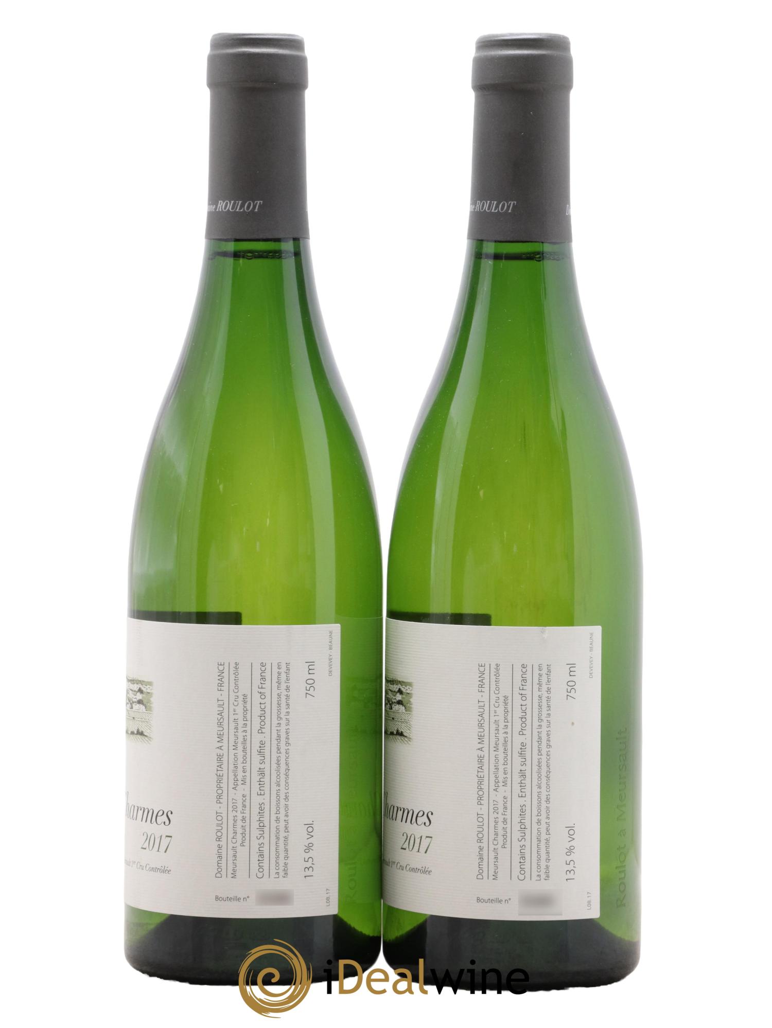 Meursault 1er Cru Charmes Roulot (Domaine) 2017 - Posten von 2 Flaschen - 1