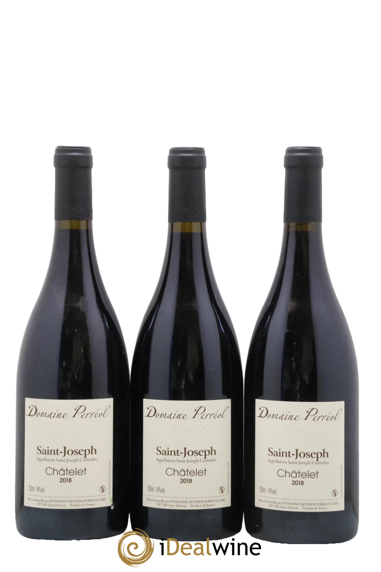 Saint-Joseph Chatelet Monier Perréol 2018 - Lot de 3 bouteilles - 0