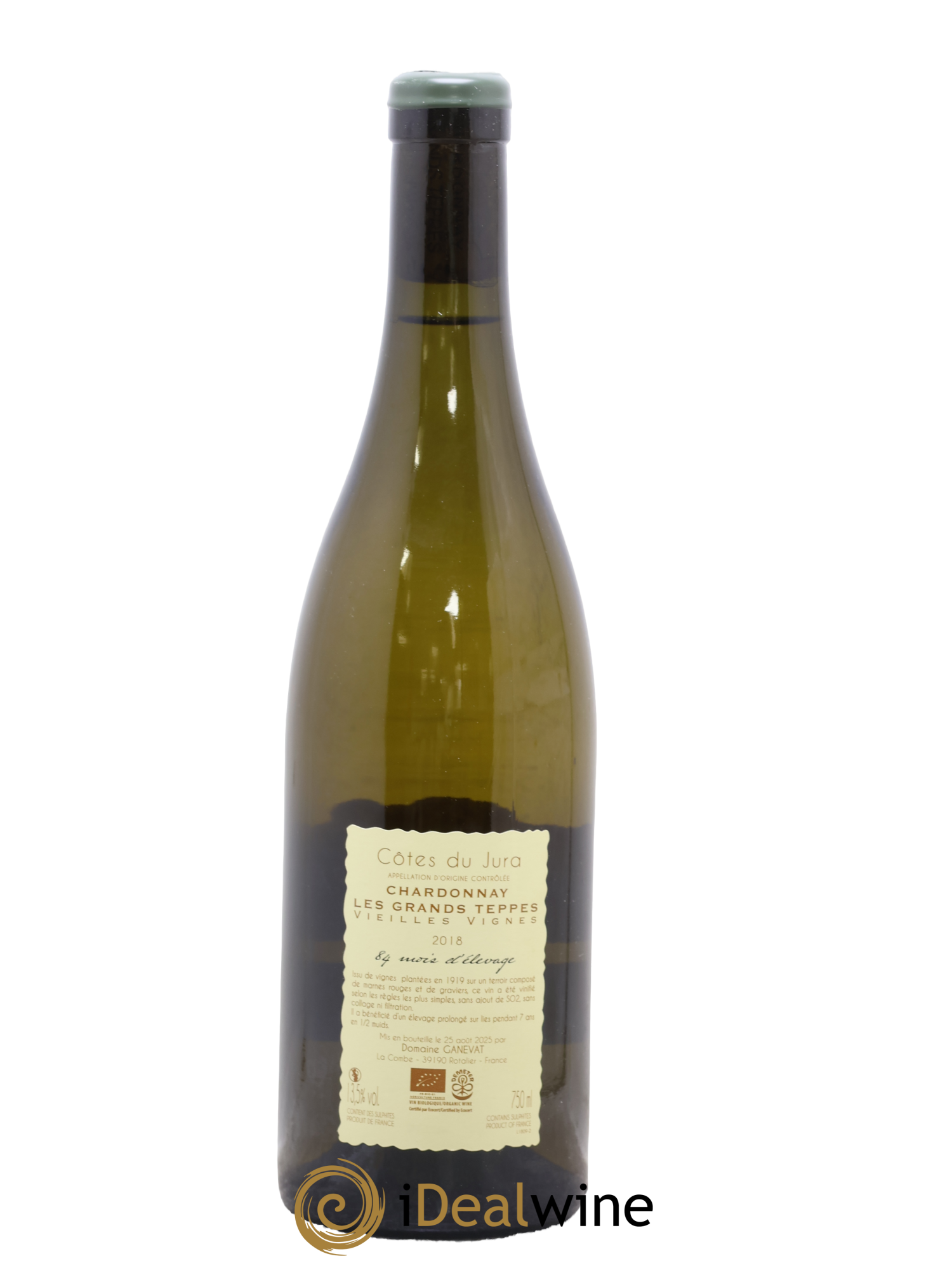 Côtes du Jura Chardonnay Les Grands Teppes Vieilles Vignes 84 Mois D'Elevage Jean-François Ganevat (Domaine) 2018 - Lot of 1 bottle - 1