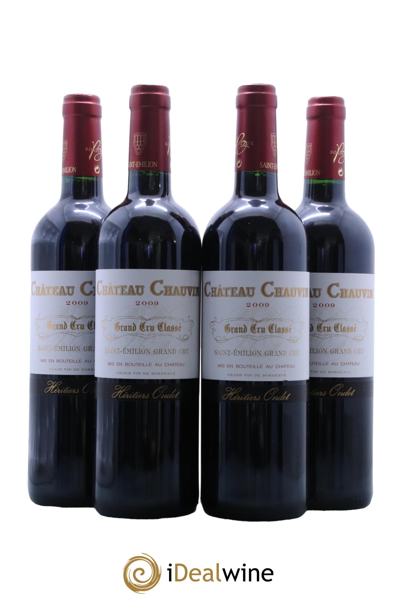 Château Chauvin Grand Cru Classé 2009 - Lot de 4 bouteilles - 0