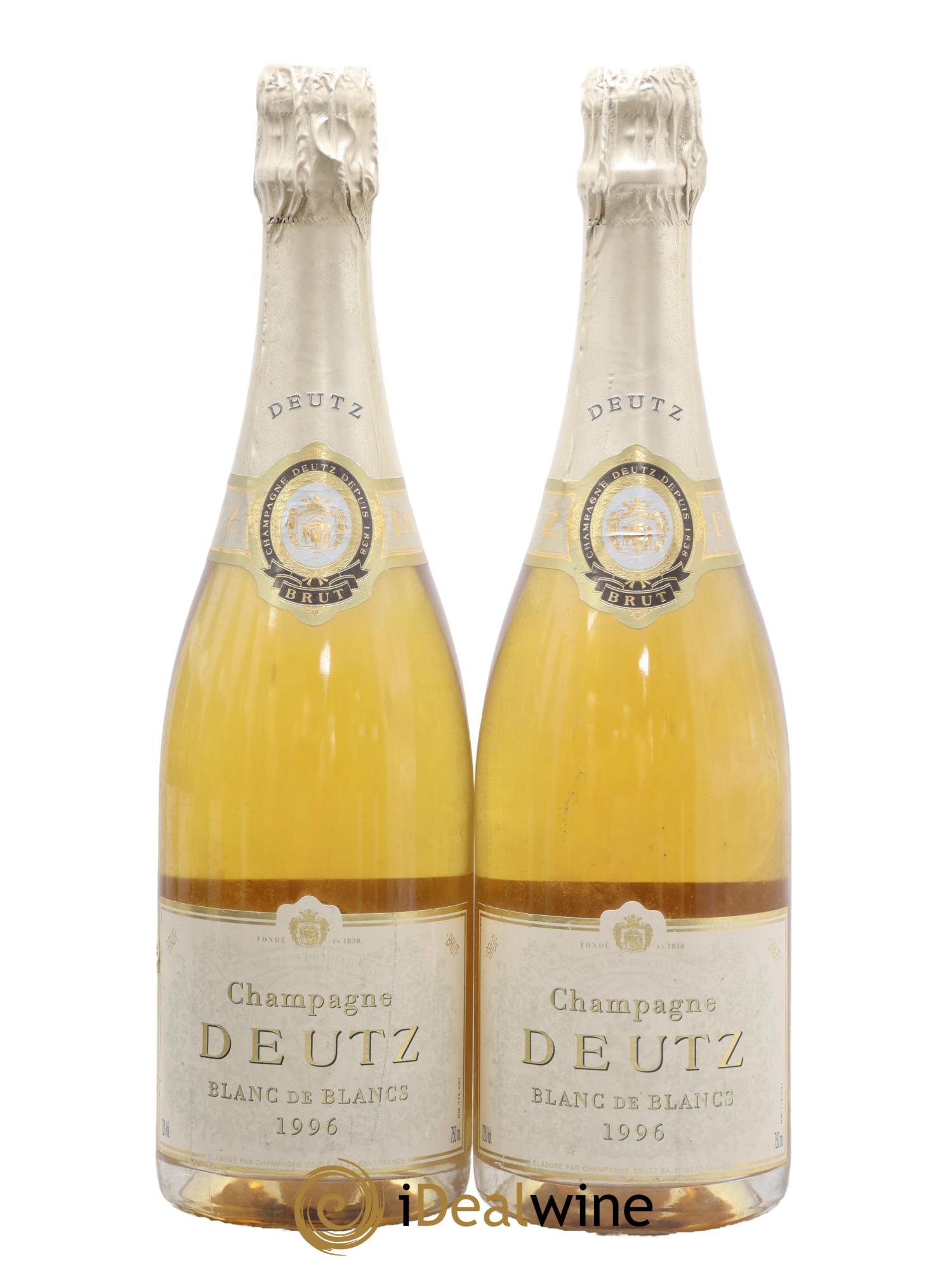 Blanc de Blancs Brut Deutz 1996 - Lot of 2 bottles - 0