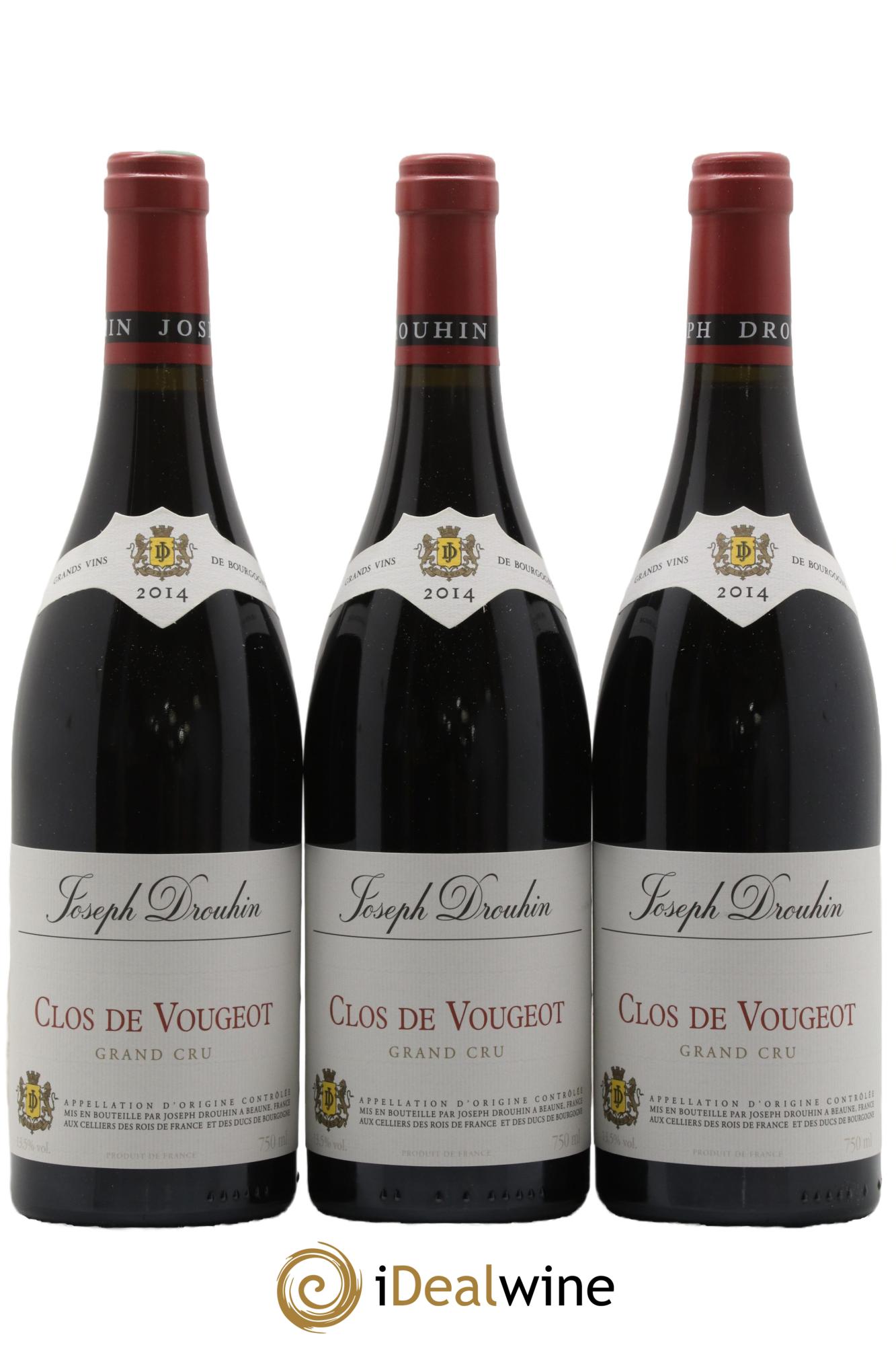 Clos de Vougeot Grand Cru Joseph Drouhin  2014 - Lot of 6 bottles - 1
