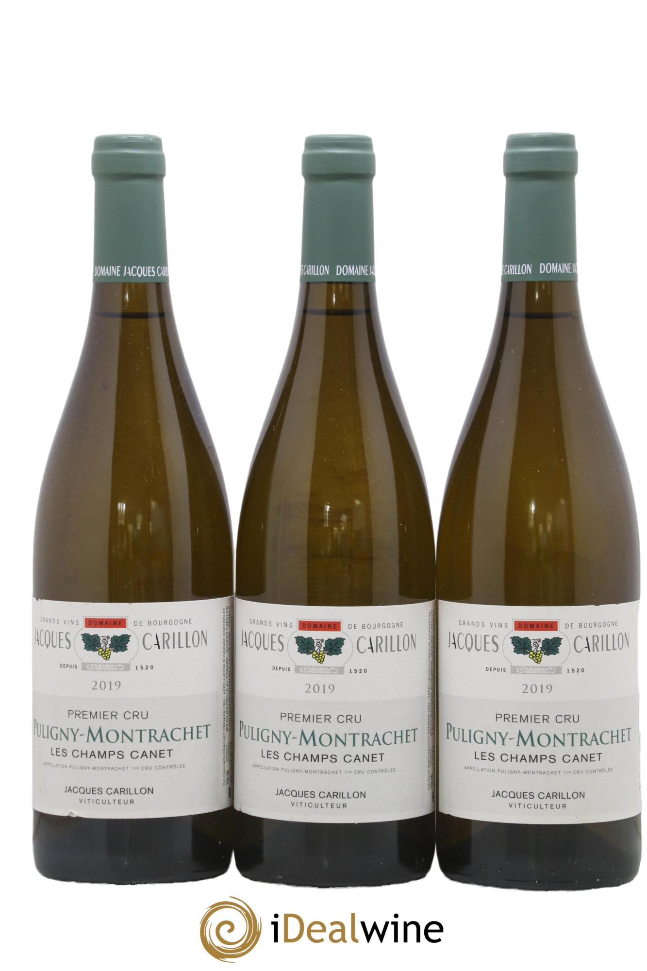 Puligny-Montrachet 1er Cru Les Champs Canet Jacques Carillon (Domaine) 2019 - Posten von 3 Flaschen - 0