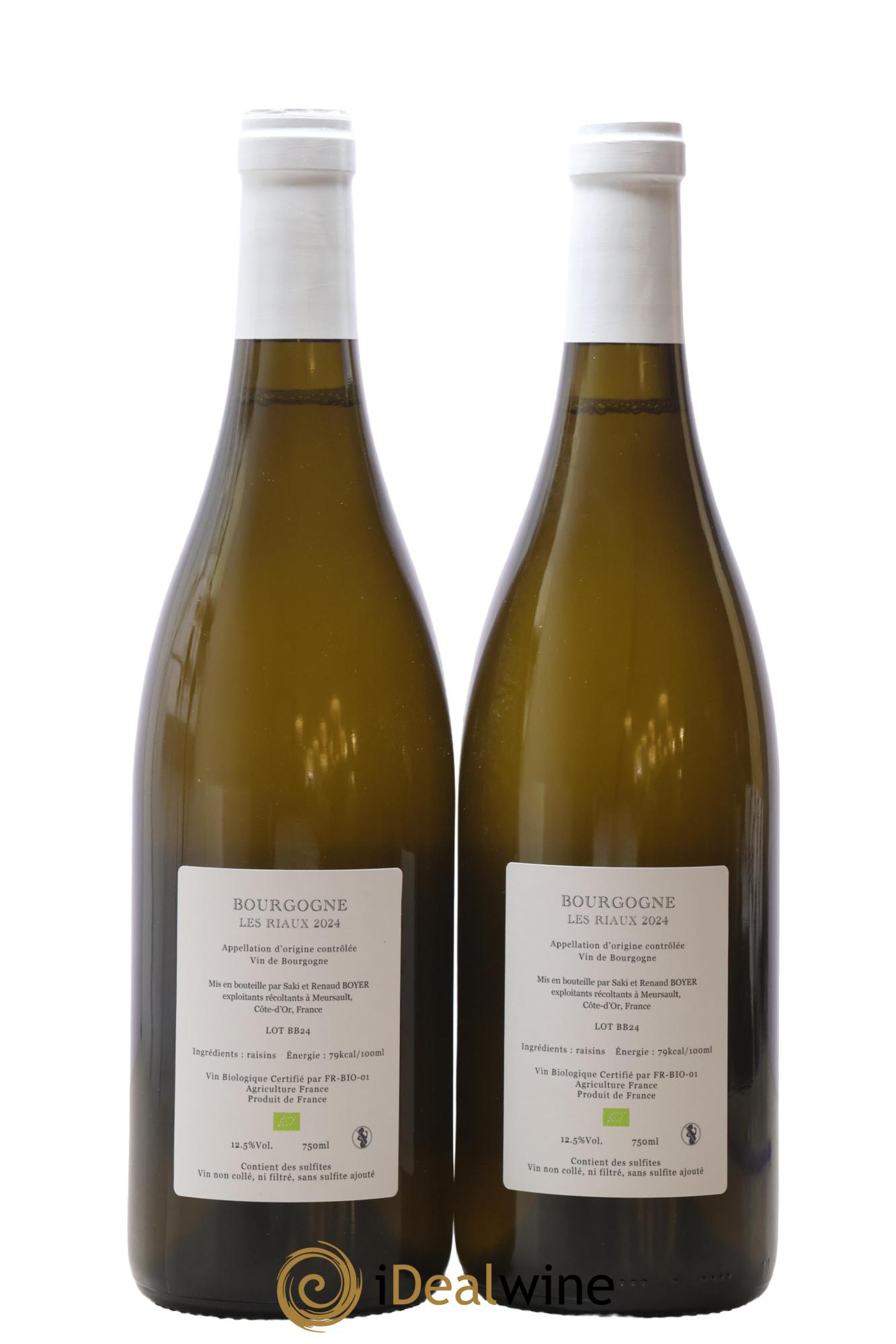 Bourgogne Les Riaux Renaud Boyer 2024 - Lotto di 2 bottiglie - 1