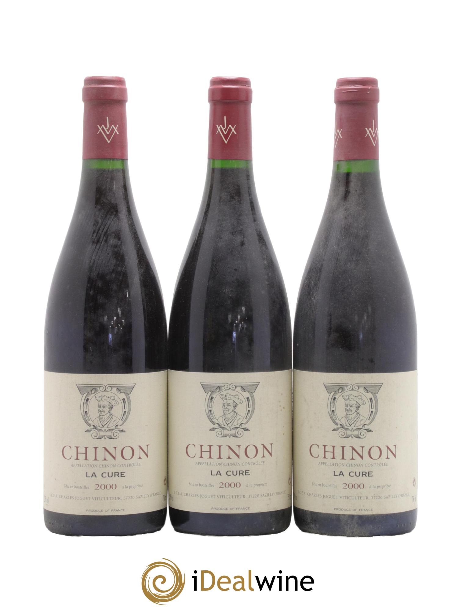 Chinon La Cure Charles Joguet (Domaine) 2000 - Lot of 3 bottles - 0