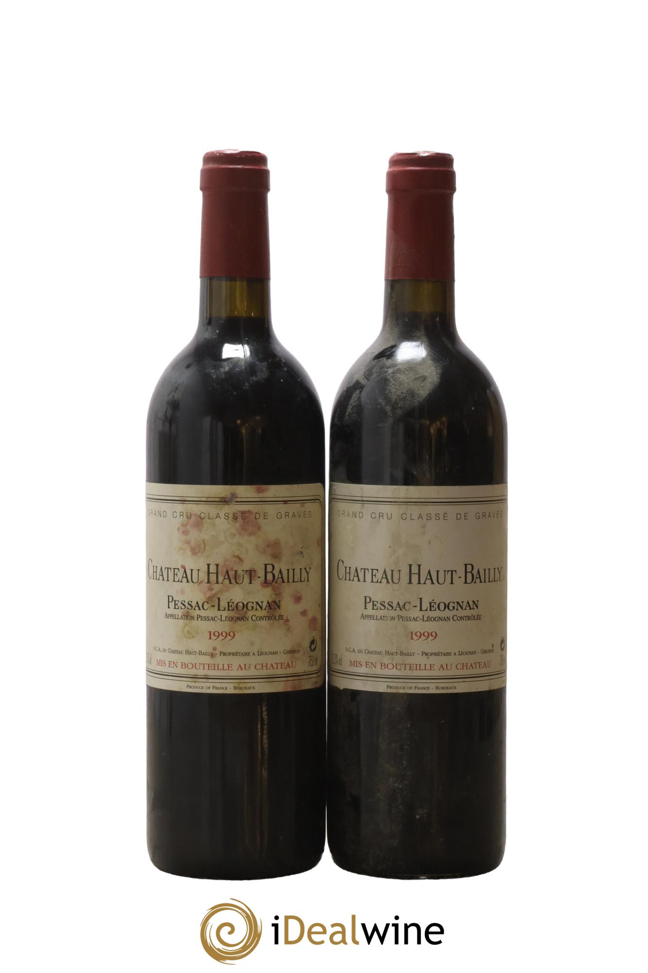 Château Haut-Bailly Cru Classé de Graves 1999 - Lot of 2 bottles - 0