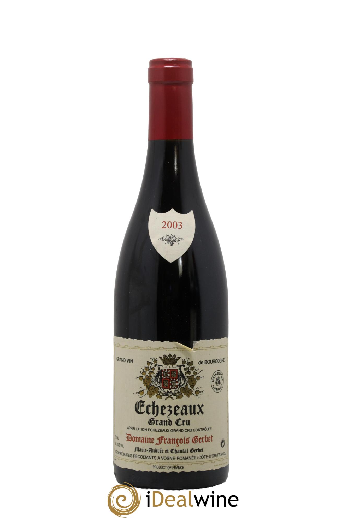 Echezeaux Grand Cru François Gerbet 2003 - Lot de 1 bouteille - 0