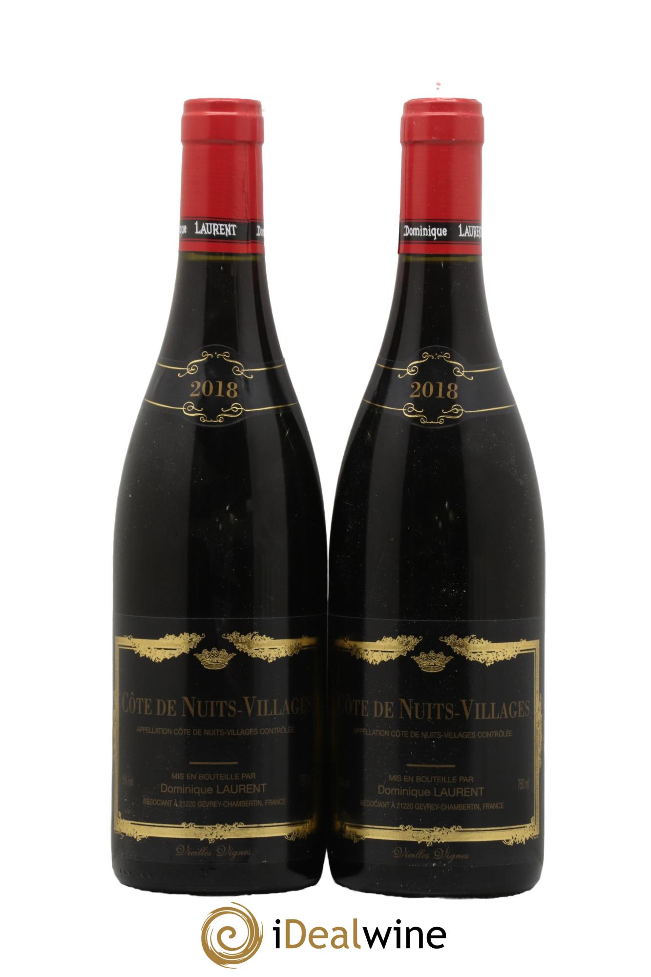 Côte de Nuits-Villages Vieilles vignes Dominique Laurent 2018 - Lotto di 2 bottiglie - 0