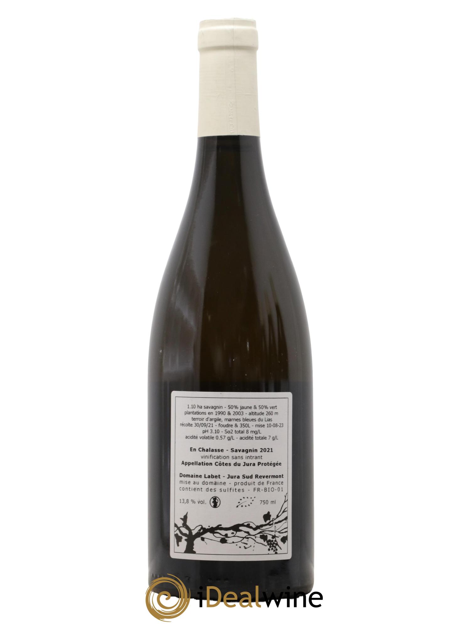 Côtes du Jura Fleur de Savagnin En Chalasse Romain - Julien  - Charline Labet 2021 - Lotto di 1 bottiglia - 1