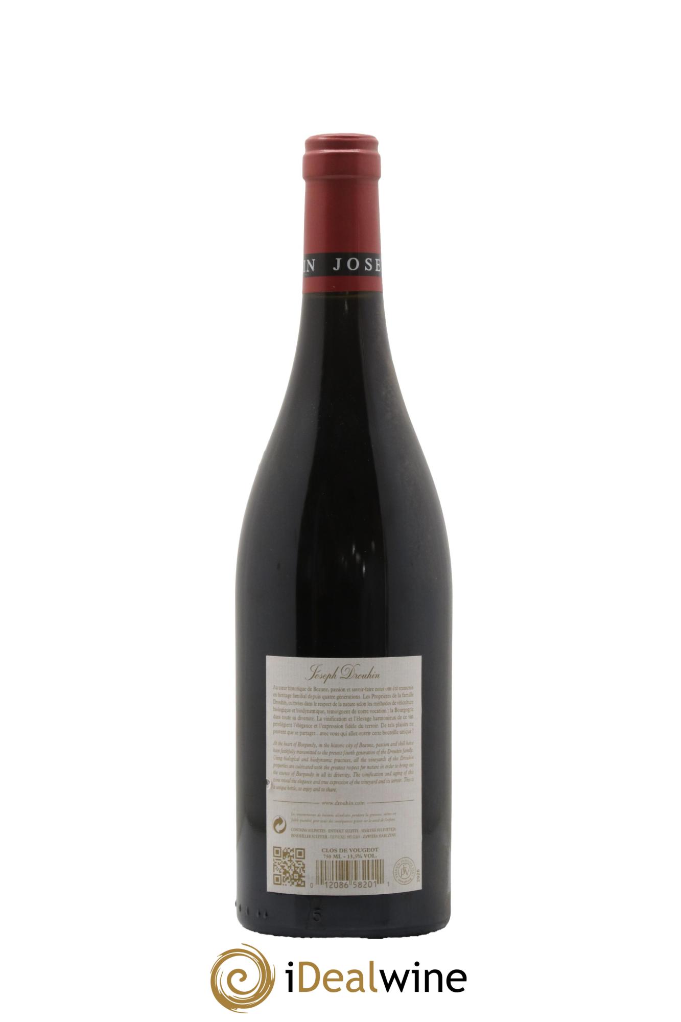 Clos de Vougeot Grand Cru Joseph Drouhin  2013 - Lot of 1 bottle - 1