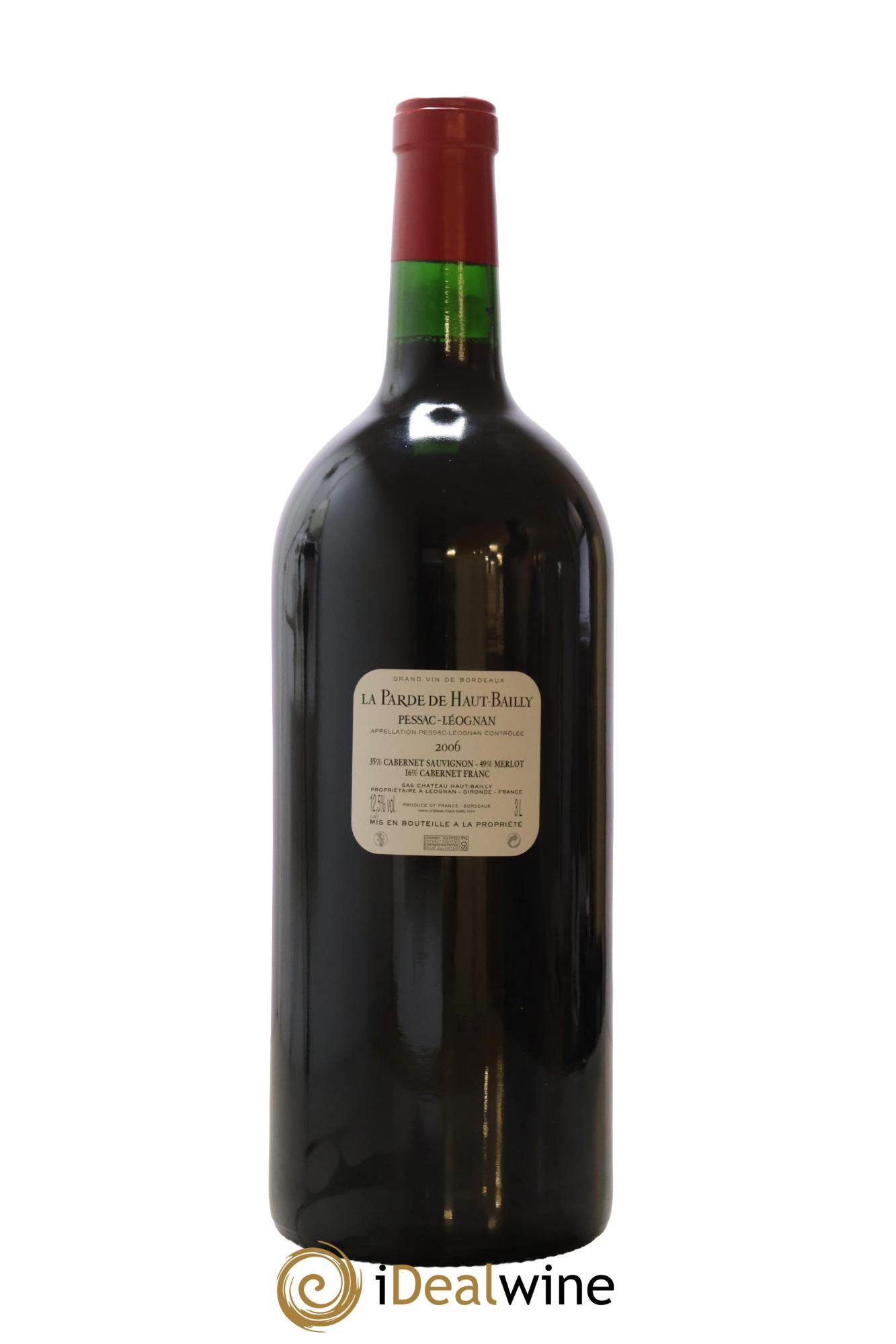 Haut Bailly II (Anciennement La Parde de Haut-Bailly) Second Vin 2006 - Lot de 1 double magnum - 2