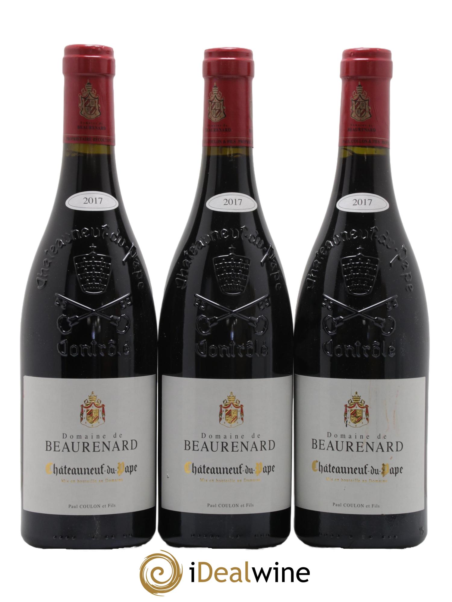 Châteauneuf-du-Pape Beaurenard (Domaine de) 2017 - Lot de 3 bouteilles - 0