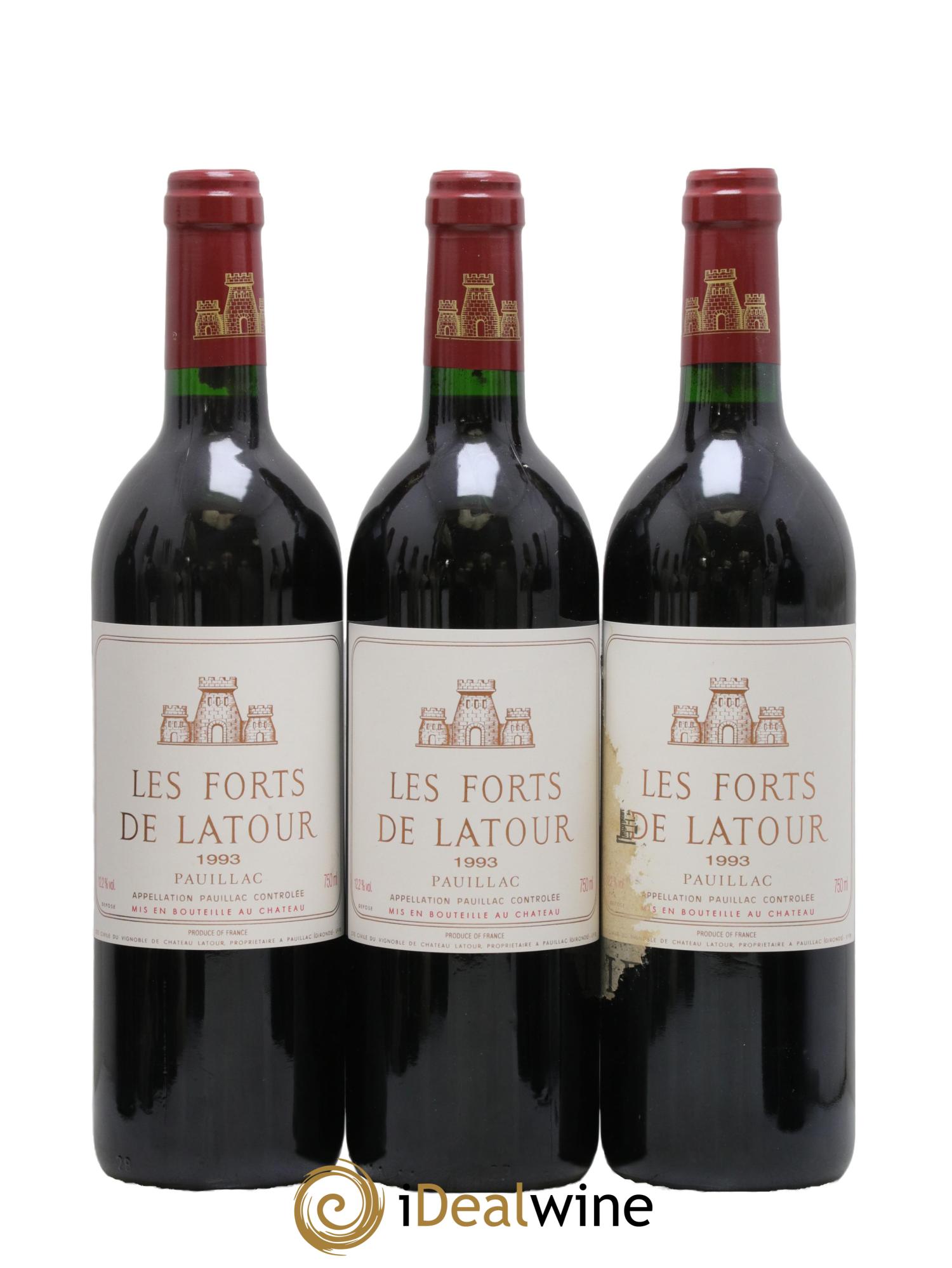 Les Forts de Latour Second Vin 1993 - Lot of 12 bottles - 1