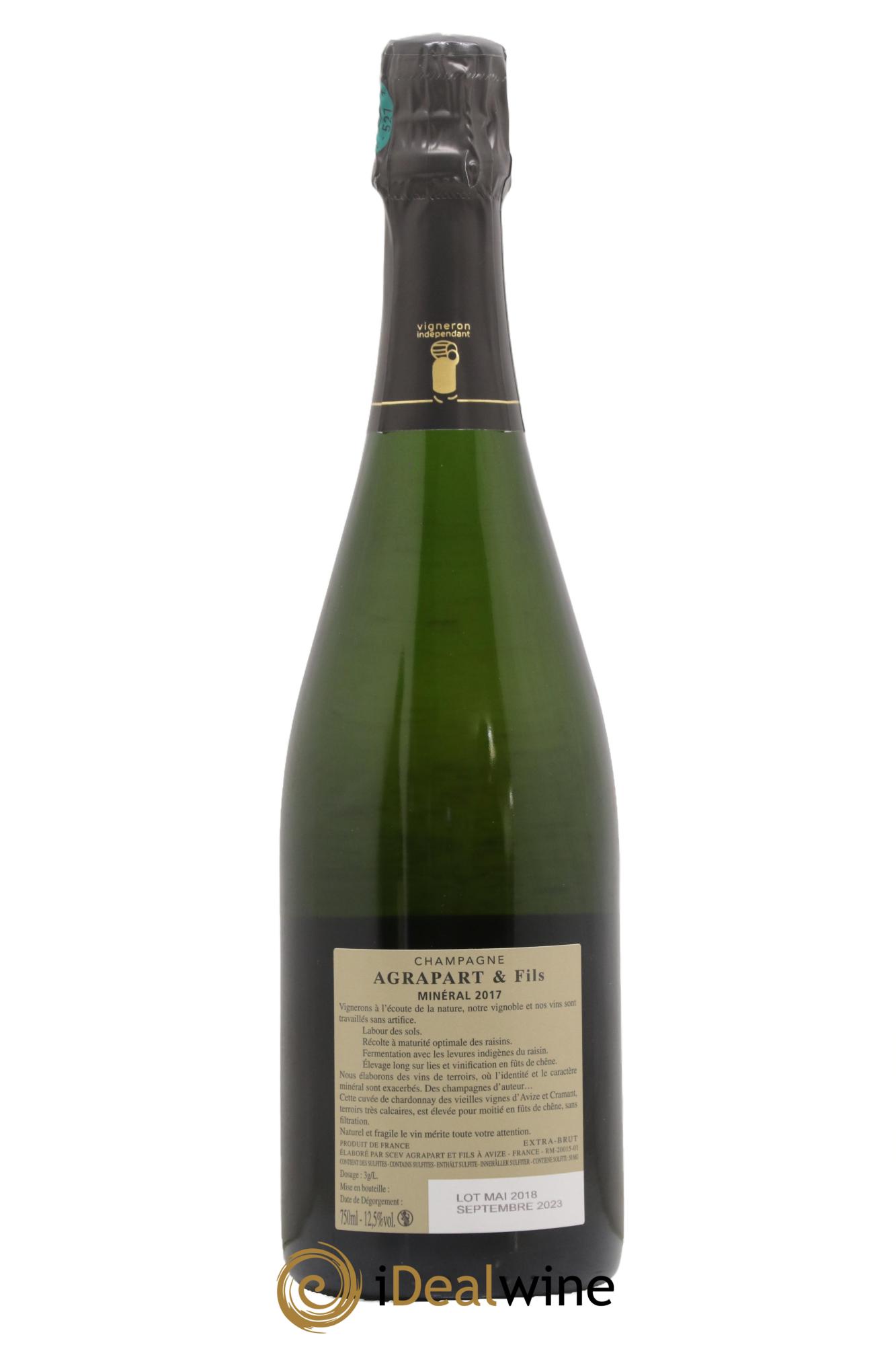 Minéral Blanc de Blancs Extra-Brut Agrapart & Fils 2017 - Lot of 1 bottle - 1