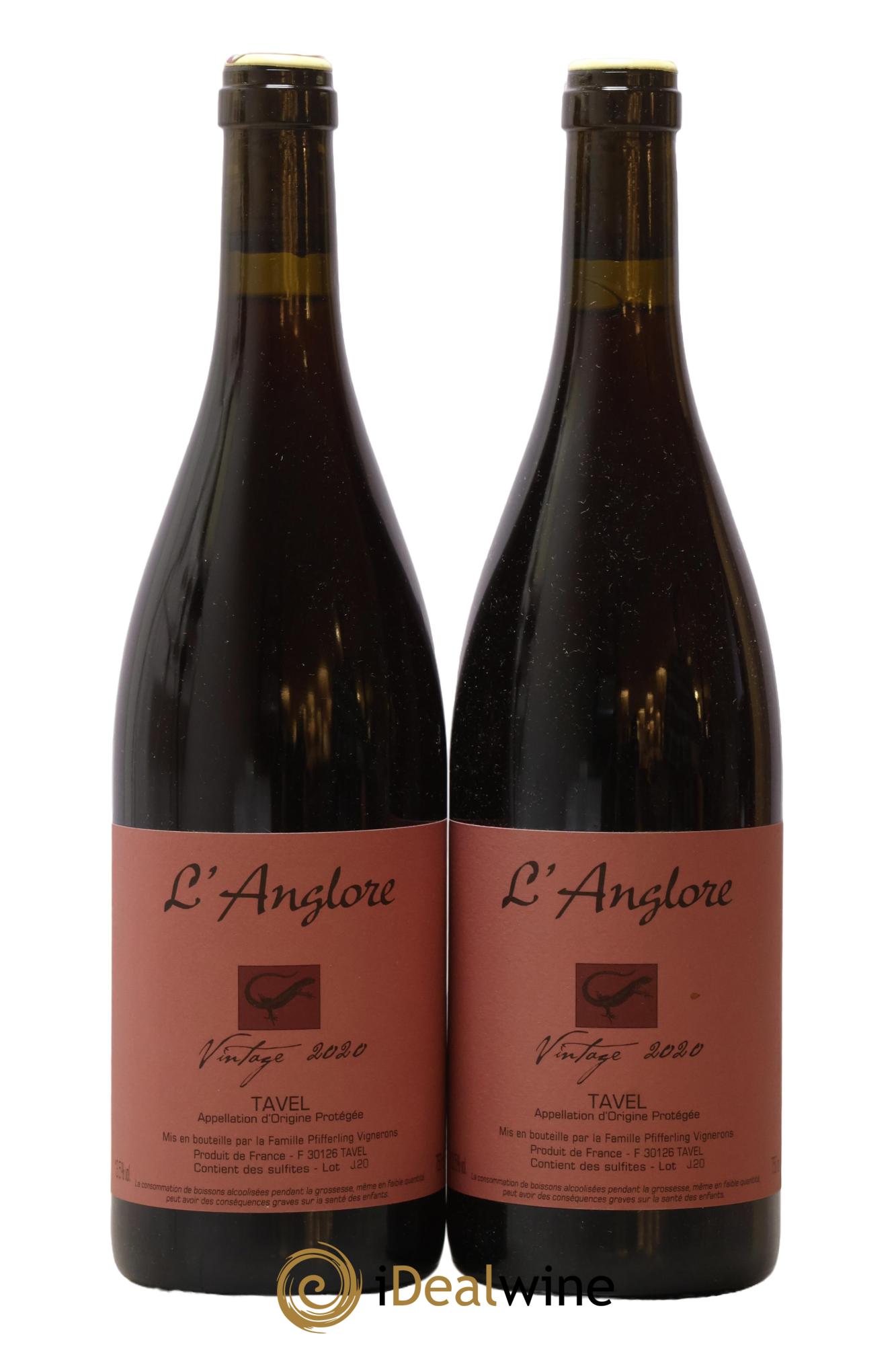 Tavel Vintage L'Anglore 2020 - Lot de 2 bouteilles - 0