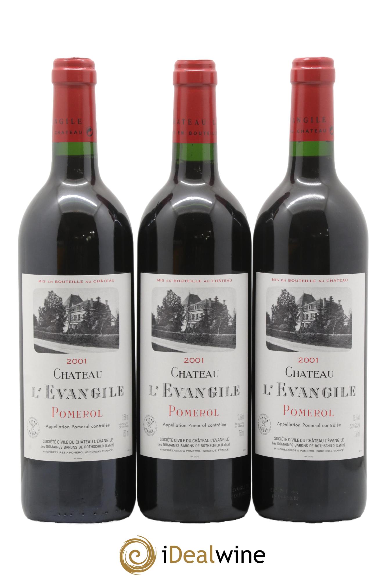Château l' Évangile 2001 - Posten von 12 Flaschen - 1