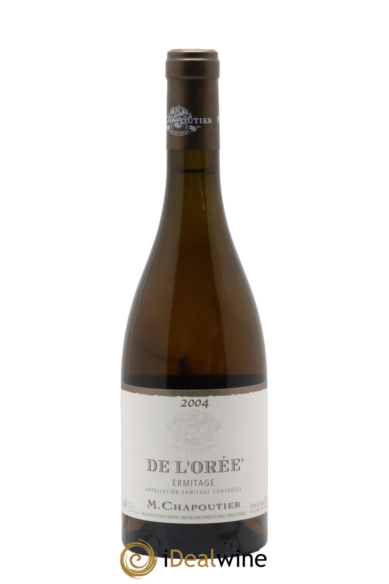 Hermitage Ermitage de l'Orée Chapoutier 2004 - Lot of 1 bottle - 0