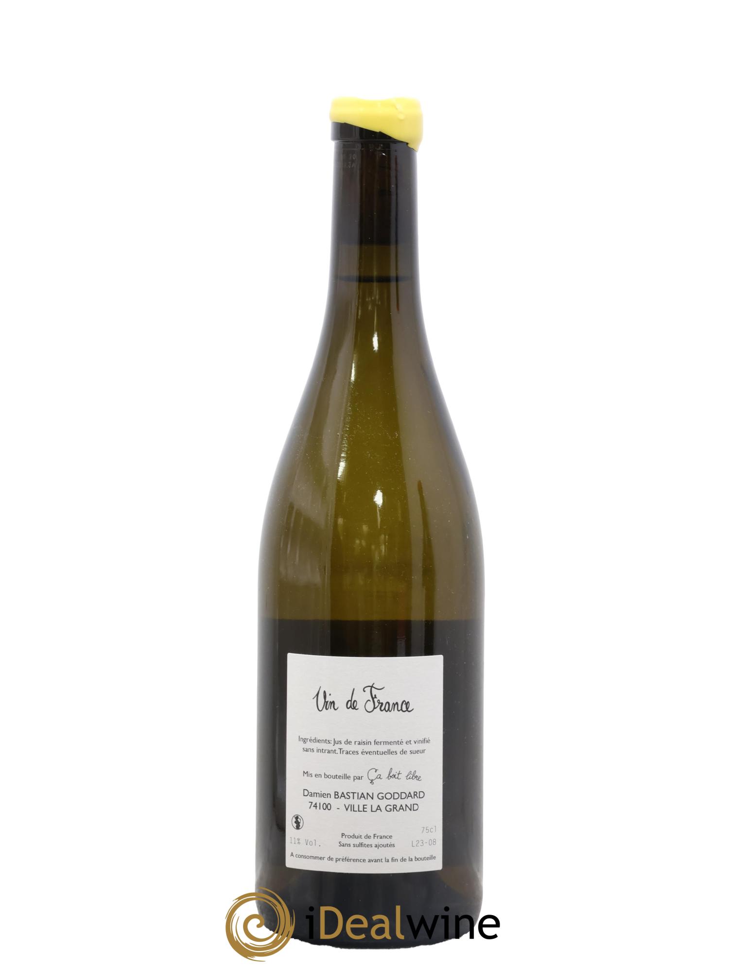 Vin de France Mon Blanc qu'a Trainé Bastian Goddard 2023 - Lot de 1 bouteille - 1