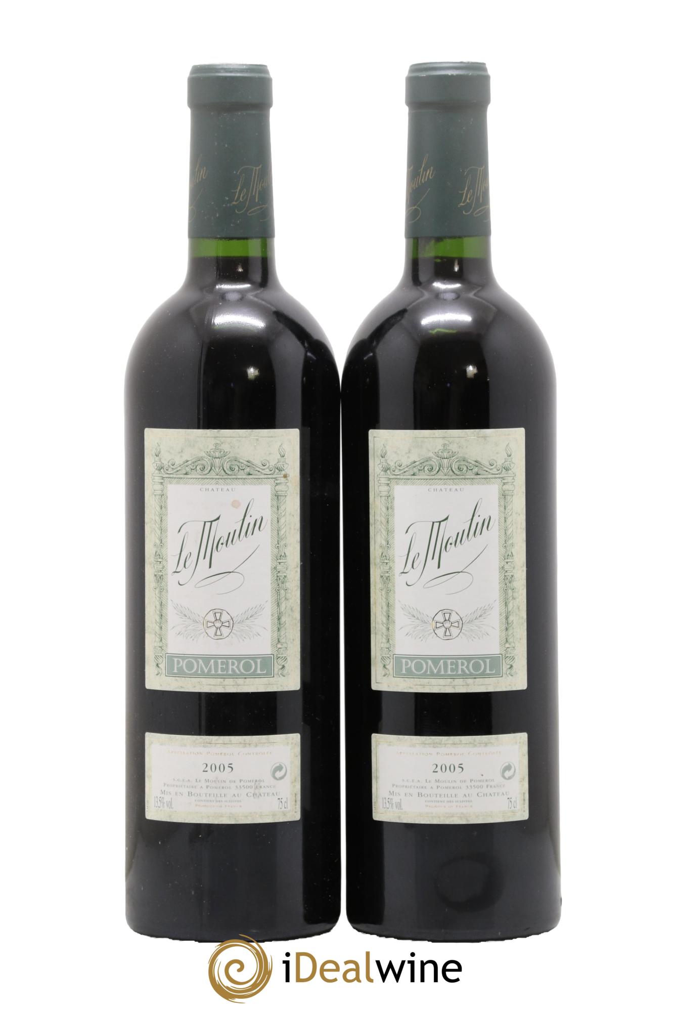 Château le Moulin 2005 - Lot of 2 bottles - 0