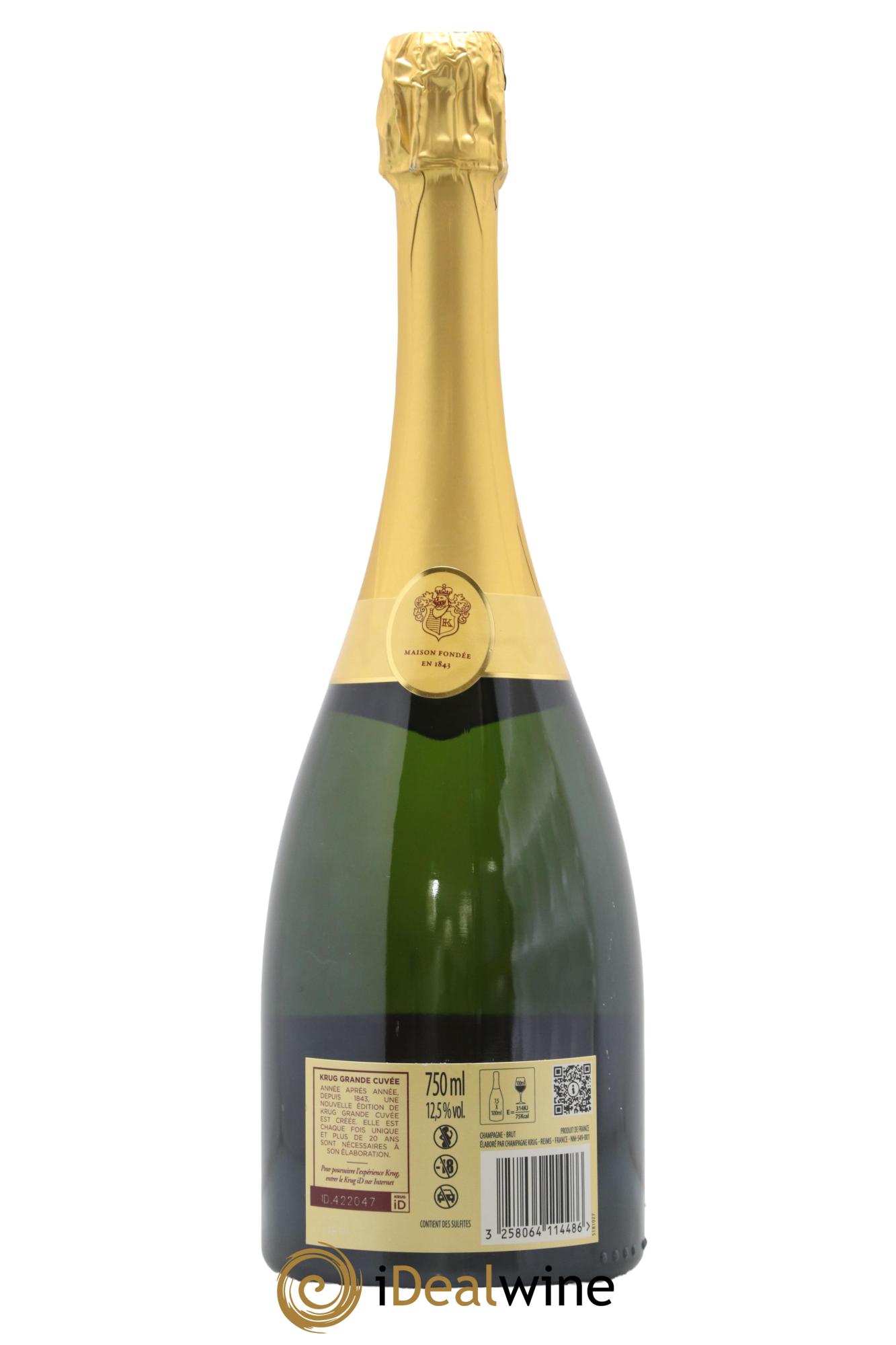 Grande Cuvée Brut - 171ème édition Krug - Lotto di 1 bottiglia - 1