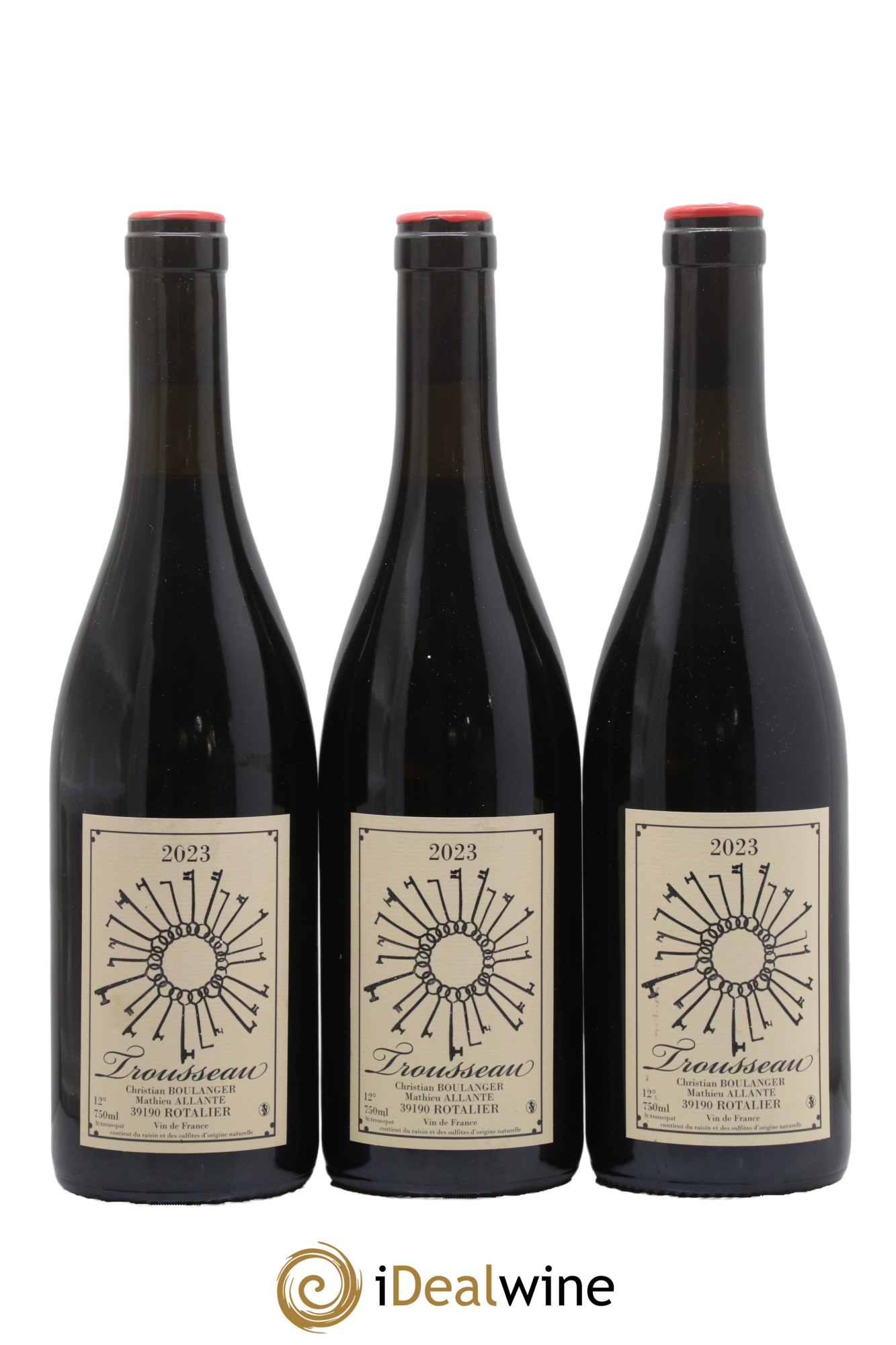 Vin de France Trousseau Allante Boulanger 2023 - Lot de 3 bouteilles - 0