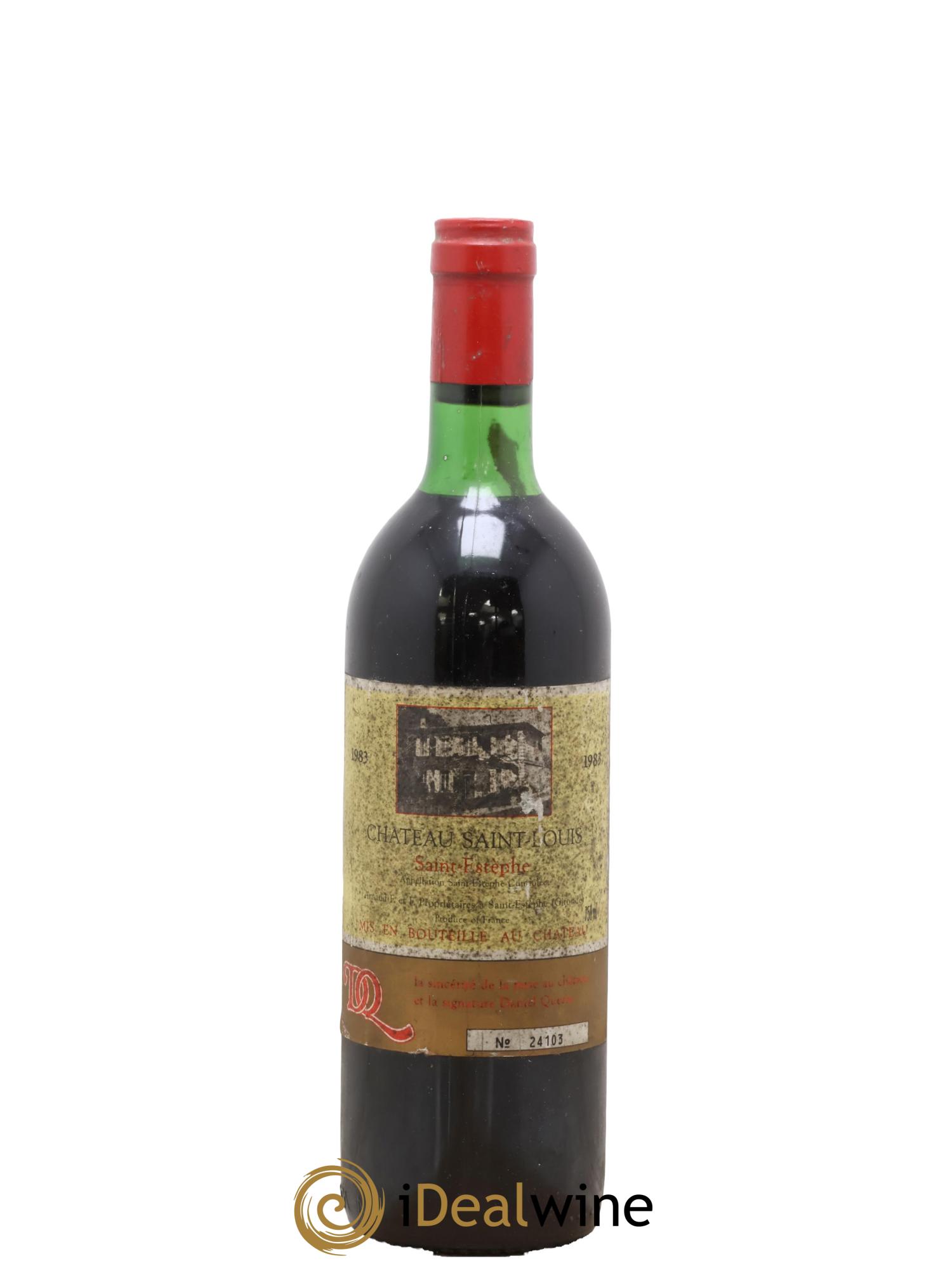 Saint-Estèphe Château Saint-Louis 1983 - Posten von 1 Flasche - 0
