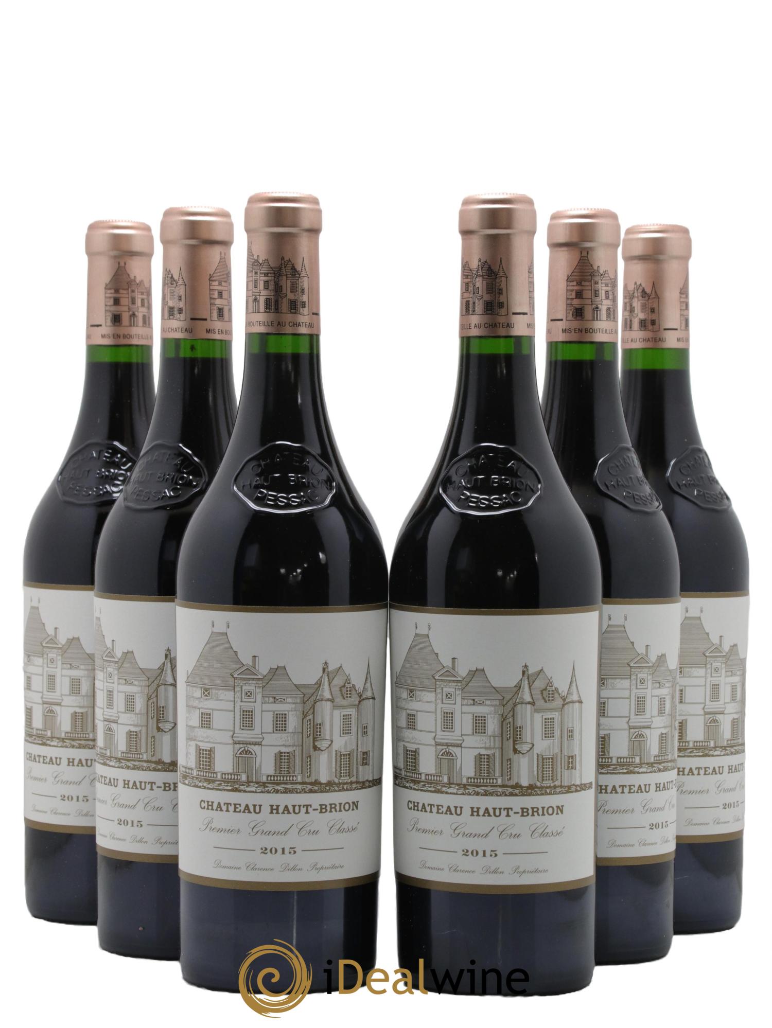 Château Haut Brion 1er Grand Cru Classé 2015 - Lot de 6 bouteilles - 0