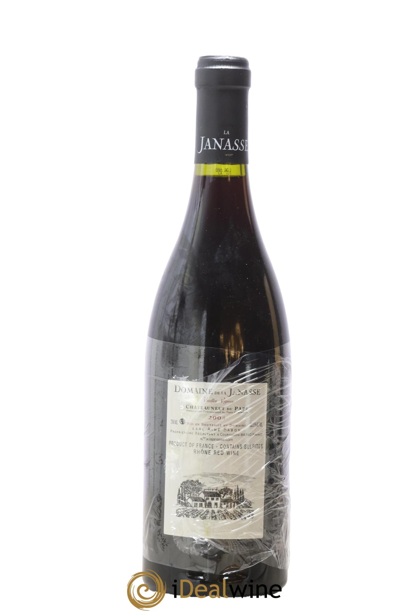 Châteauneuf-du-Pape Cuvée Vieilles Vignes La Janasse (Domaine de) 2004 - Lot of 1 bottle - 1