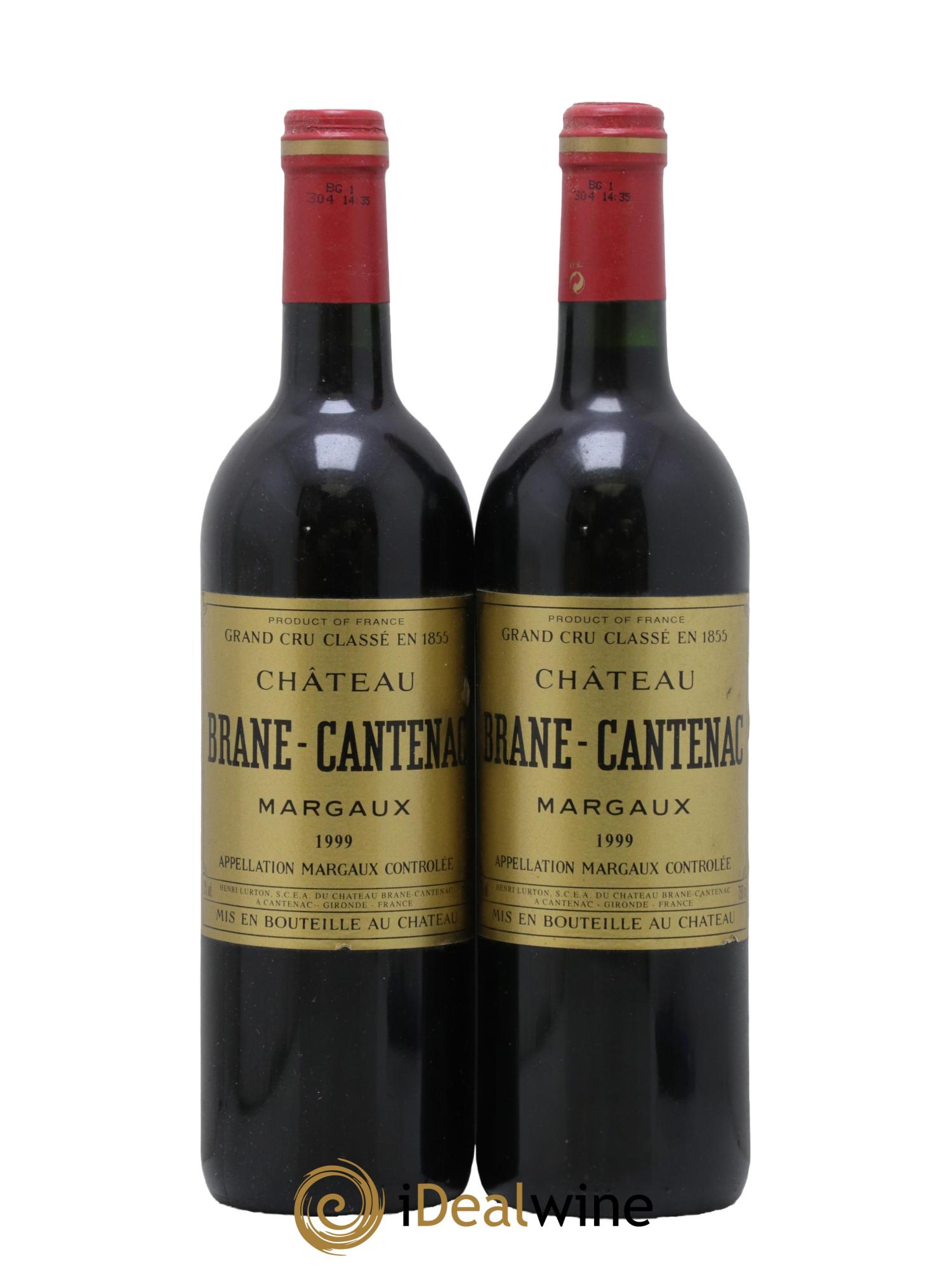 Château Brane Cantenac 2ème Grand Cru Classé 1999 - Lot de 2 bouteilles - 0