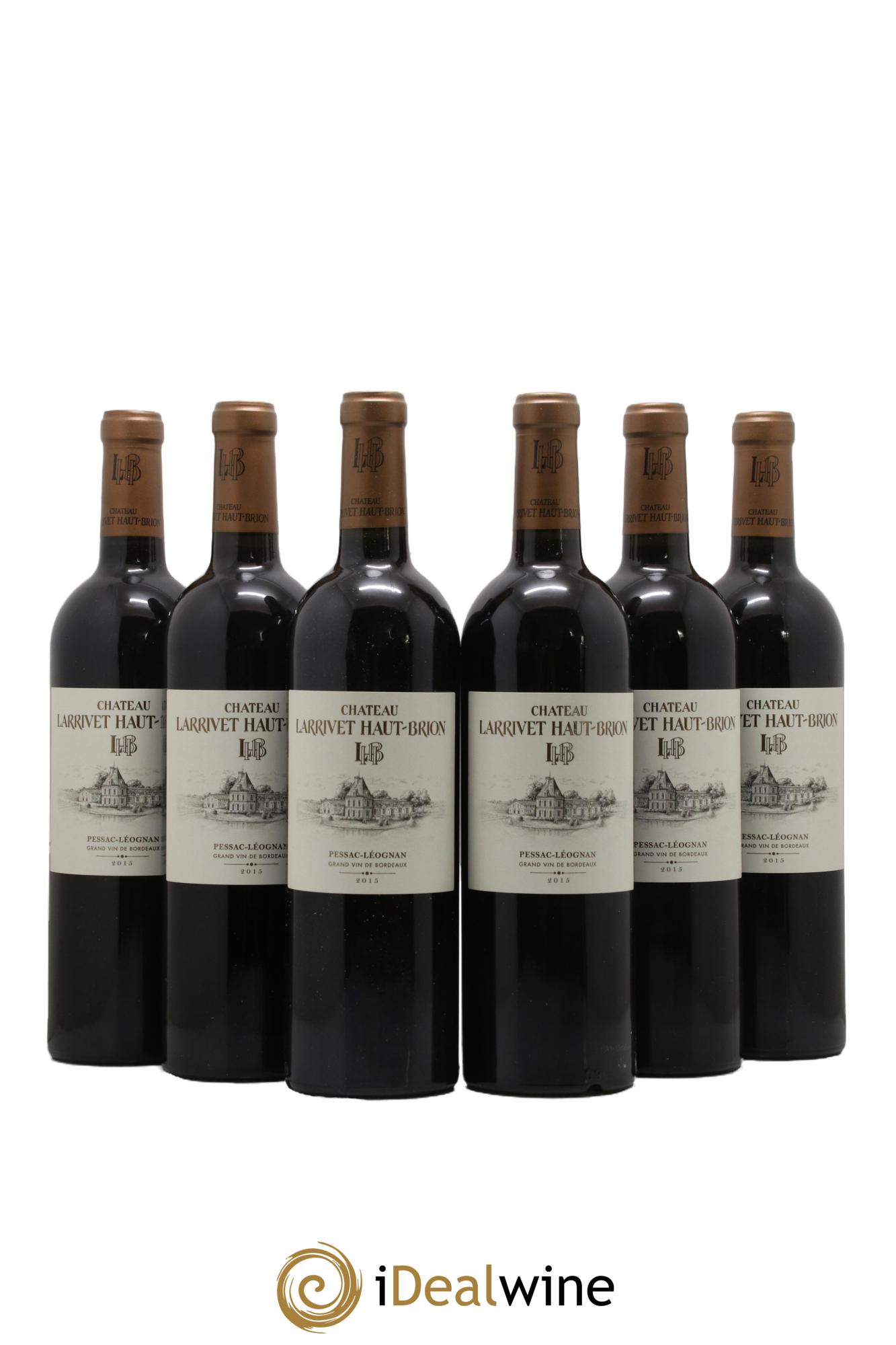 Château Larrivet Haut-Brion 2015 - Lot de 6 bouteilles - 0