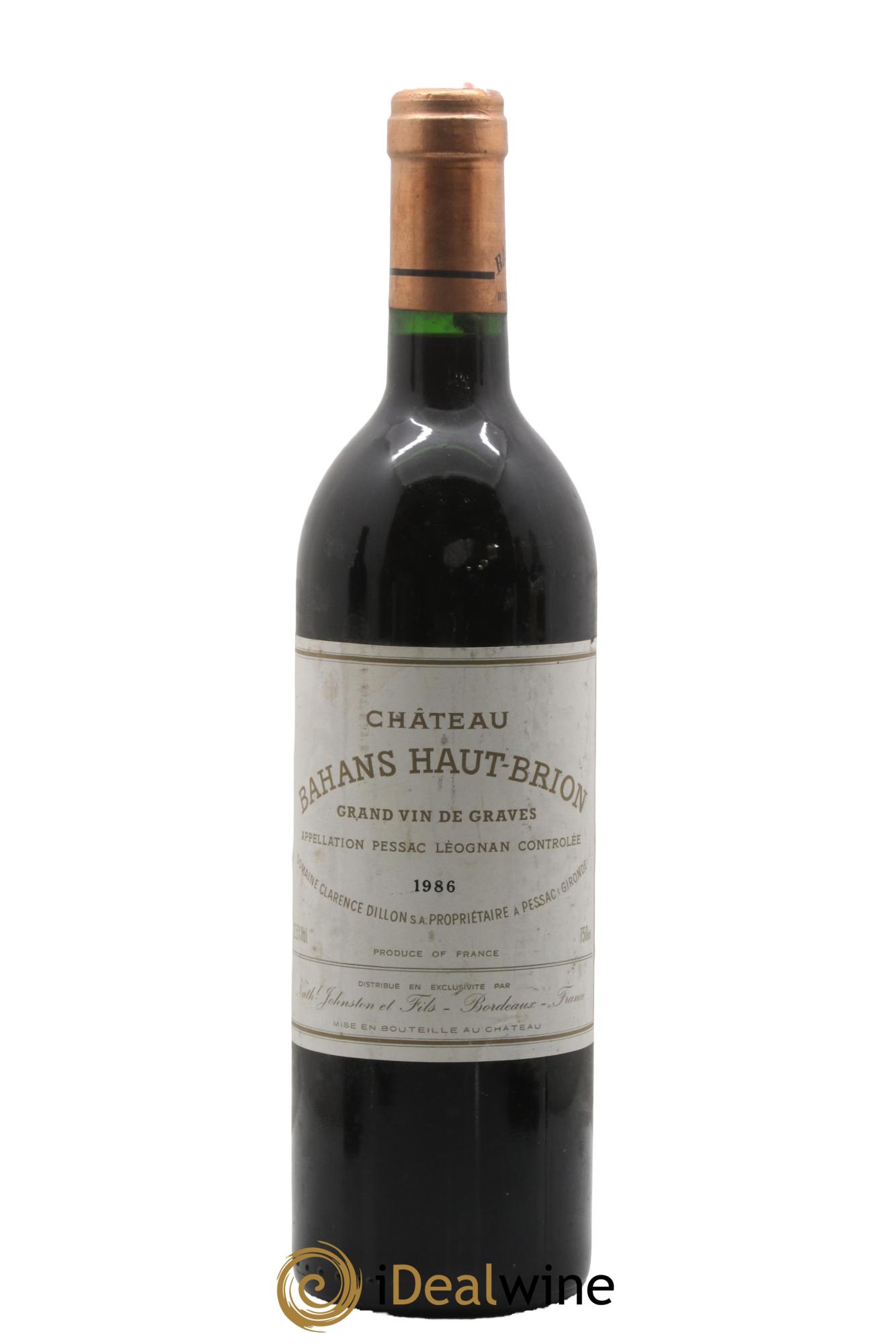 Clarence (Bahans) de Haut-Brion Second Vin 1986 - Lot of 1 bottle - 0
