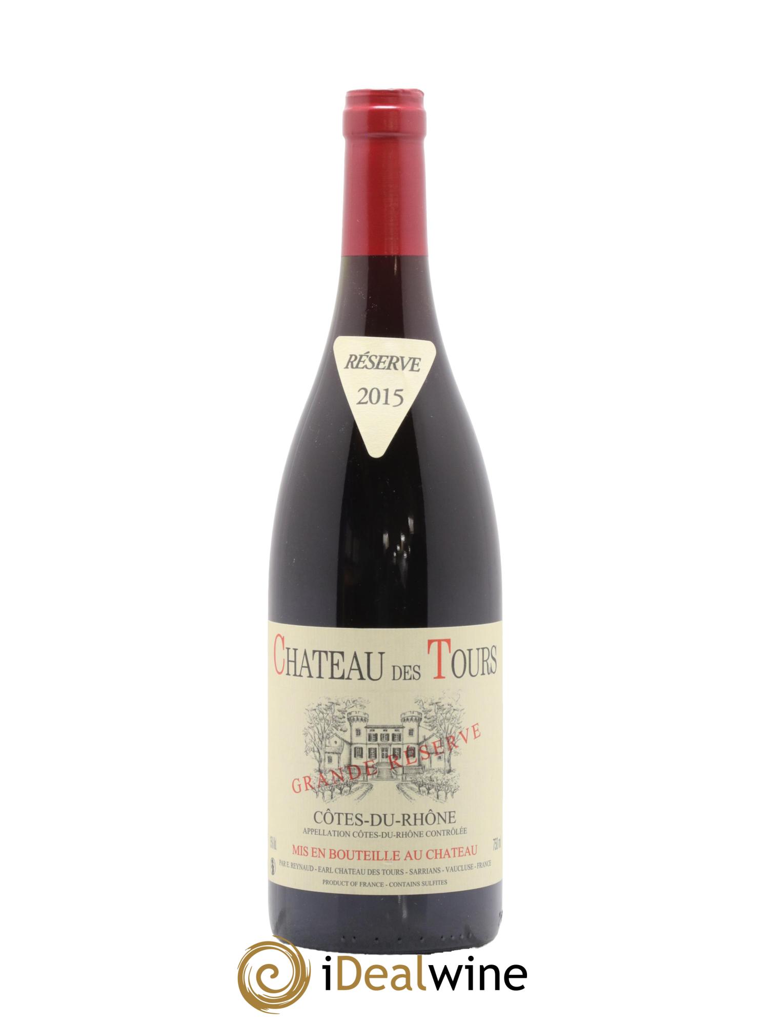 Côtes-du-Rhône Château des Tours Grande Réserve Emmanuel Reynaud 2015 - Lot de 1 bouteille - 0